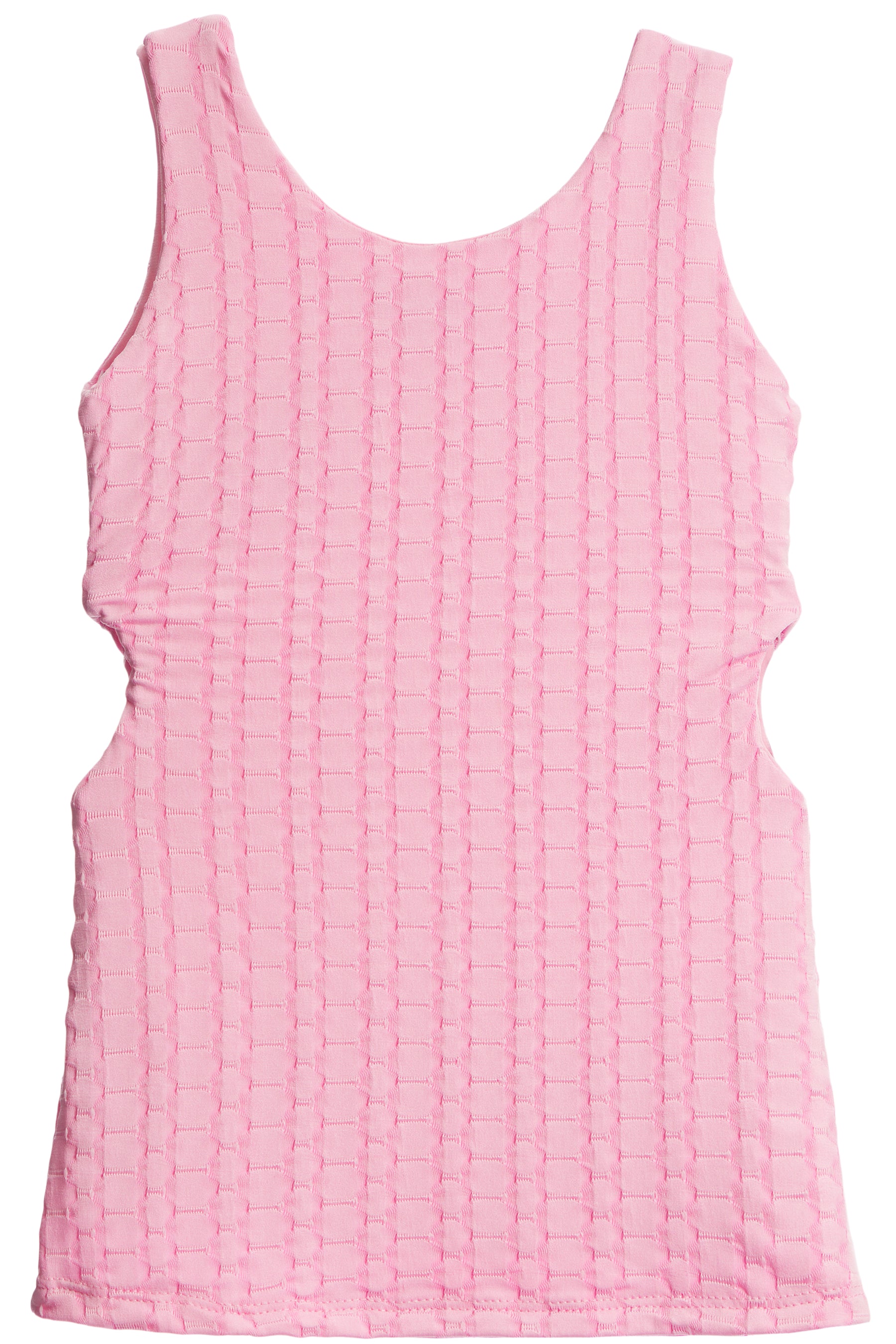 Cut Out Tank Dress- Bubblegum