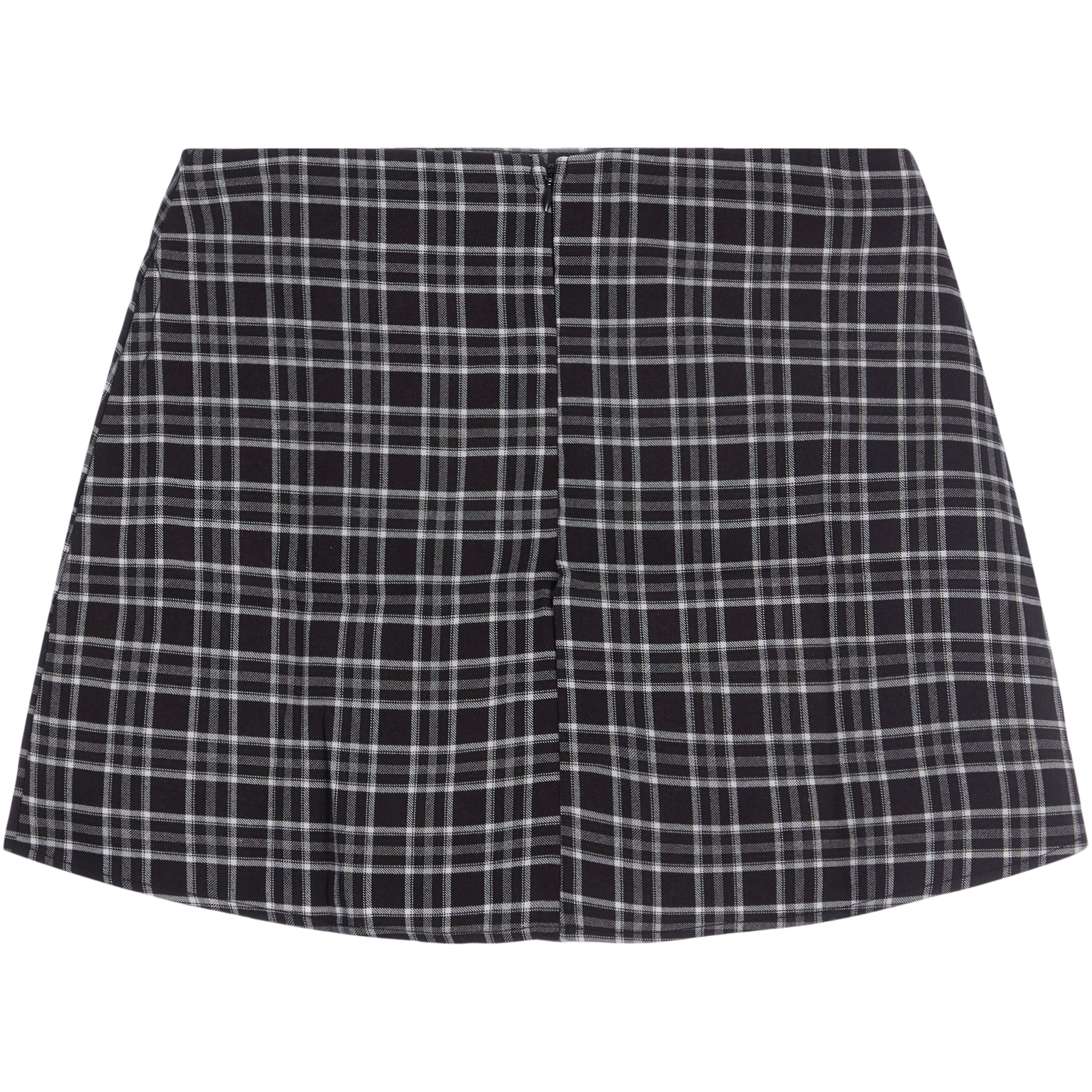 Plaid Straight Skirt