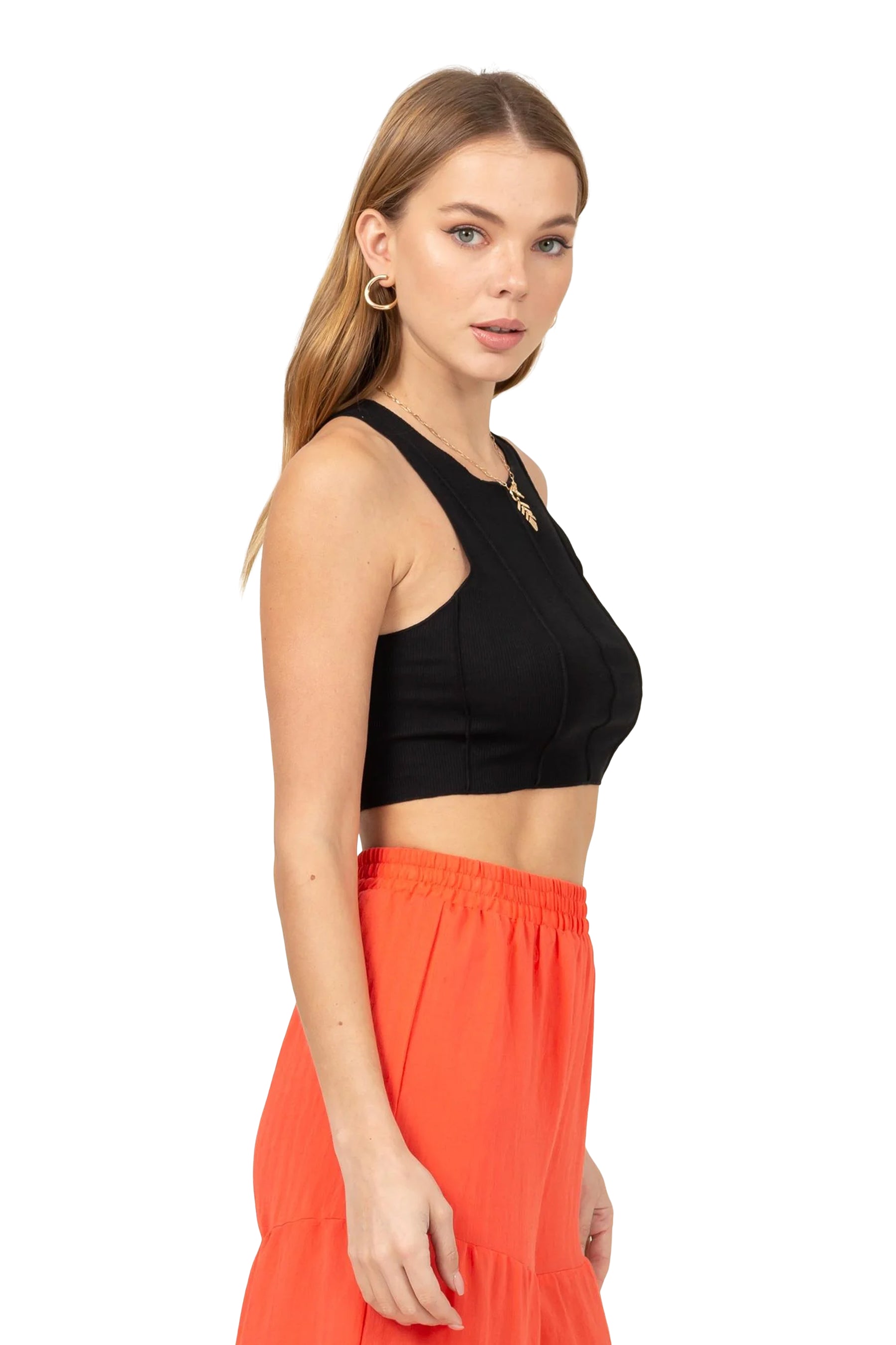 Seamed Crop Tank