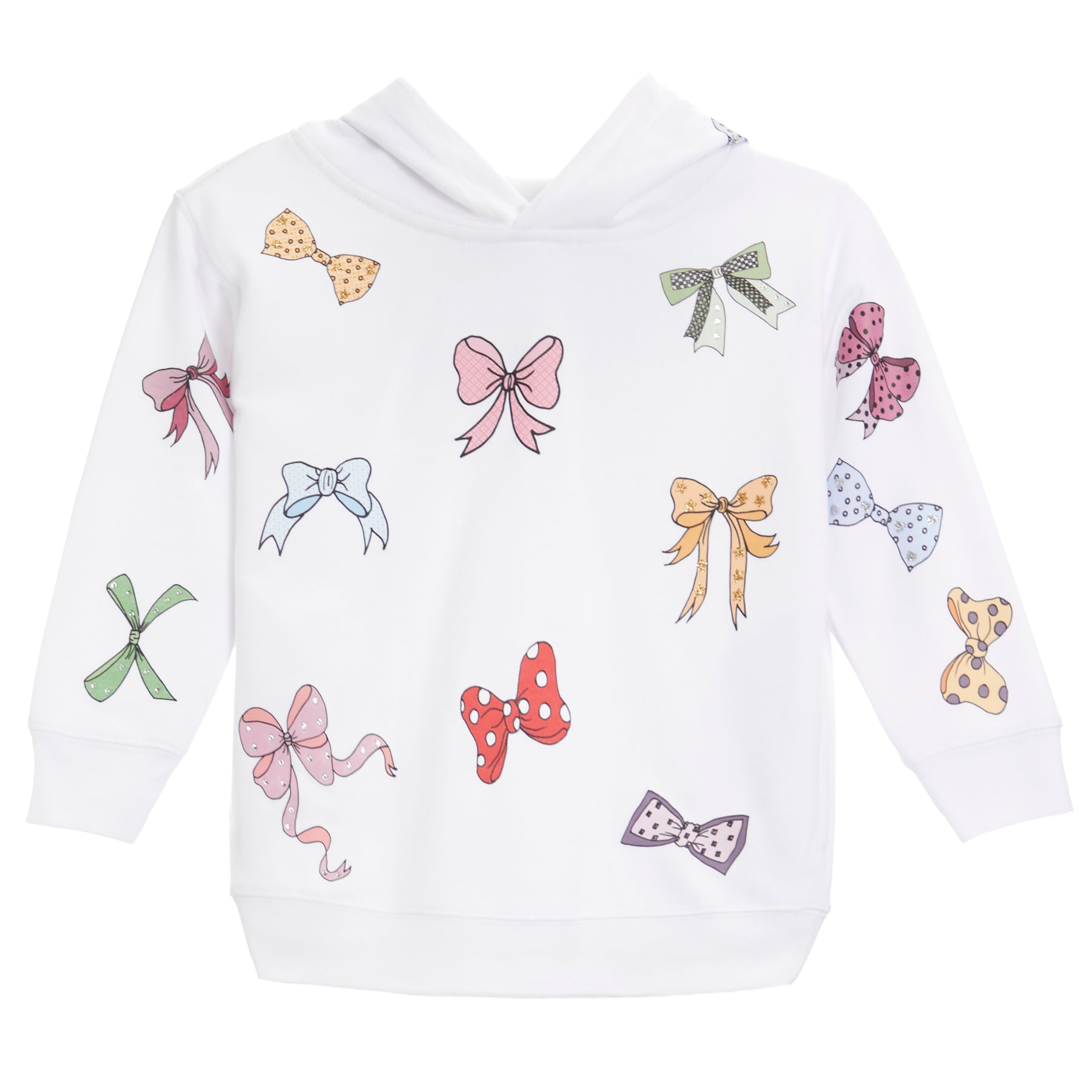 Pullover Hoody Sweatshirt- Bows