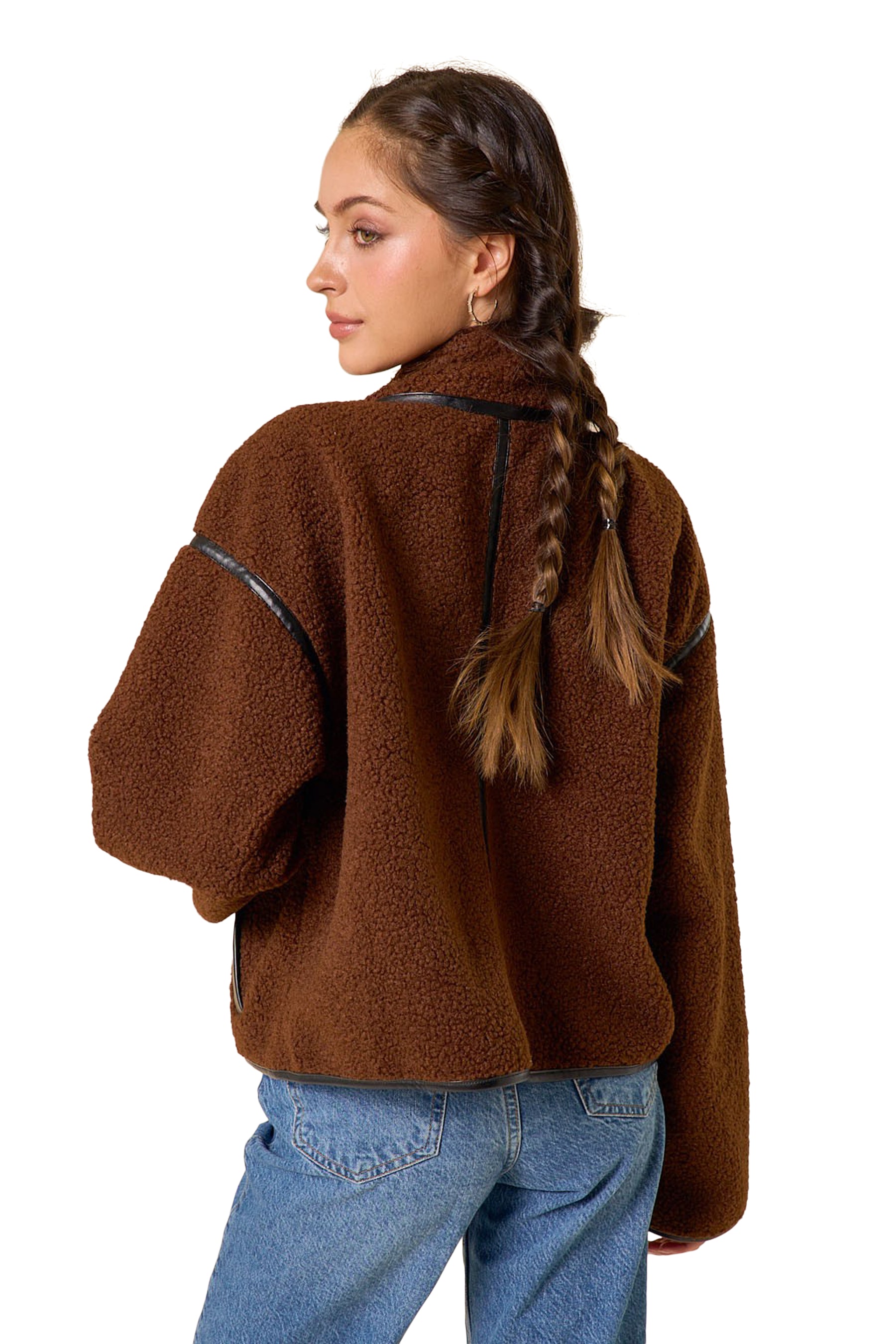 Sherpa Vegan Trimmed Jacket