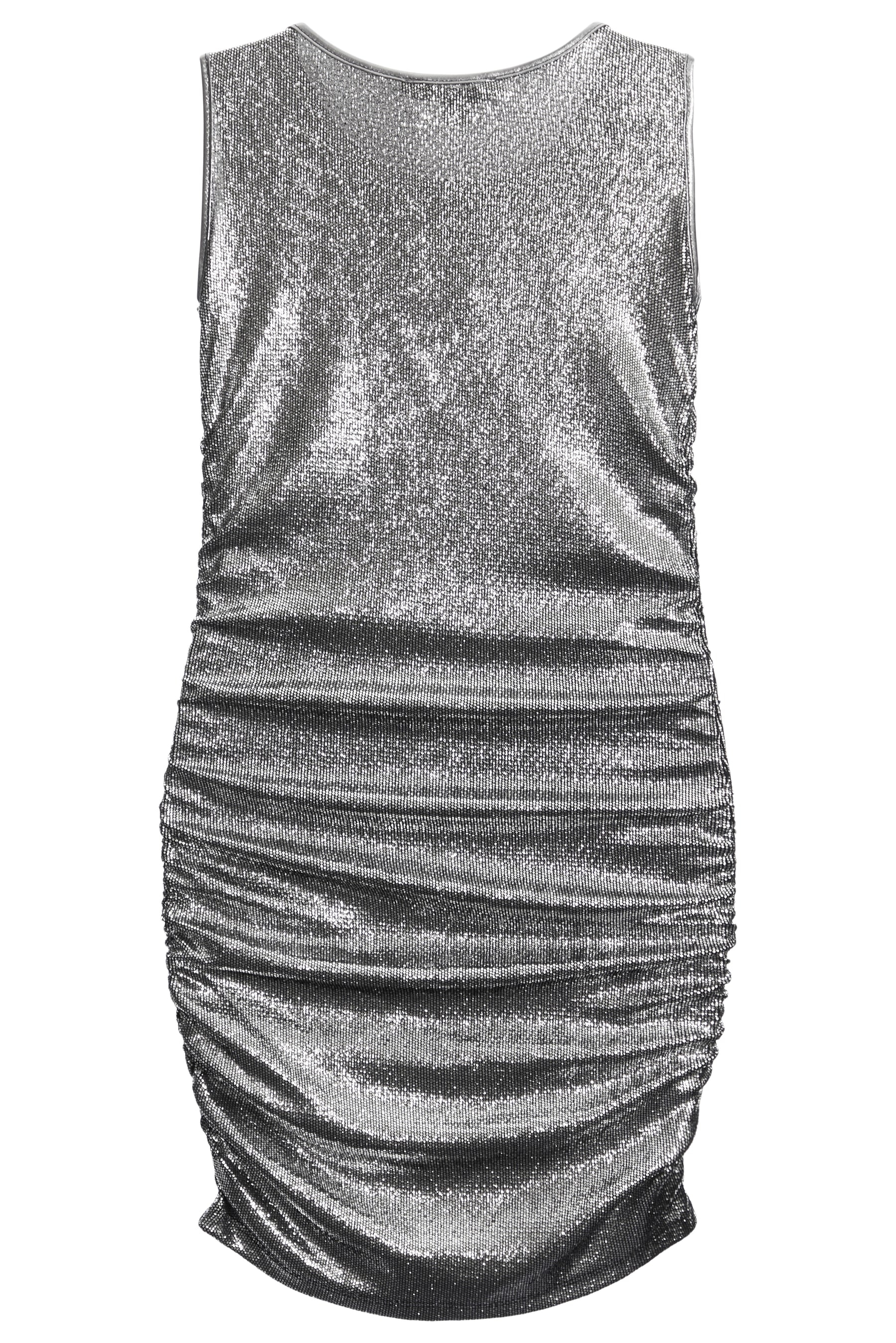 Indira Ruched Metallic Dress