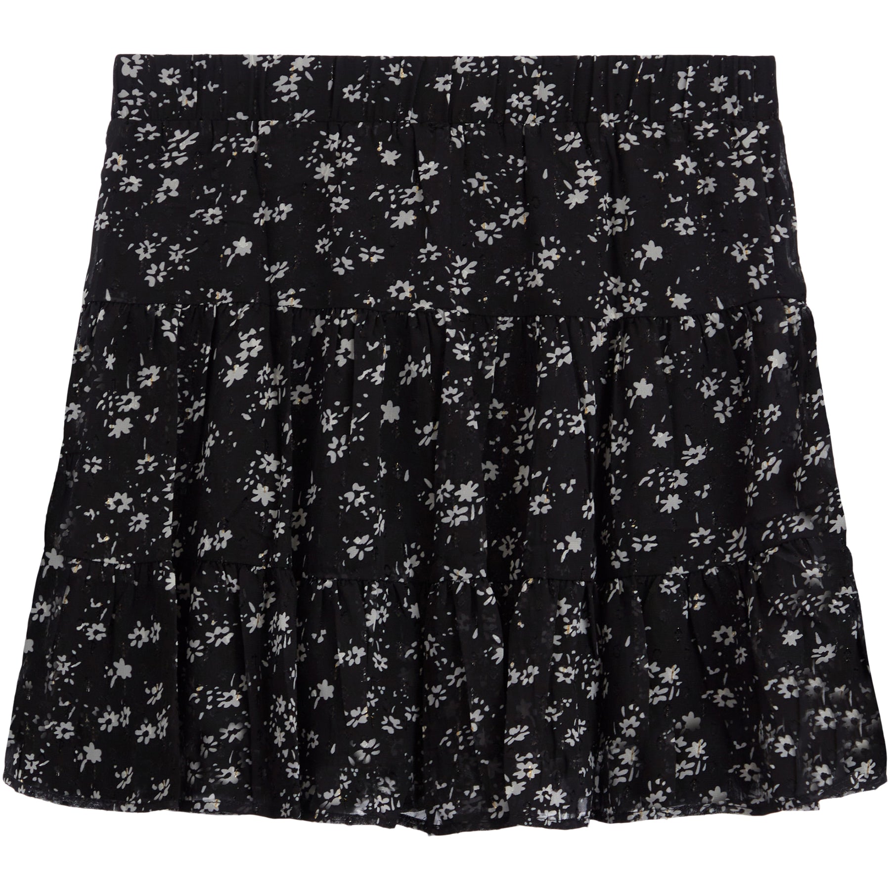 Floral A-Line Mini Skirt