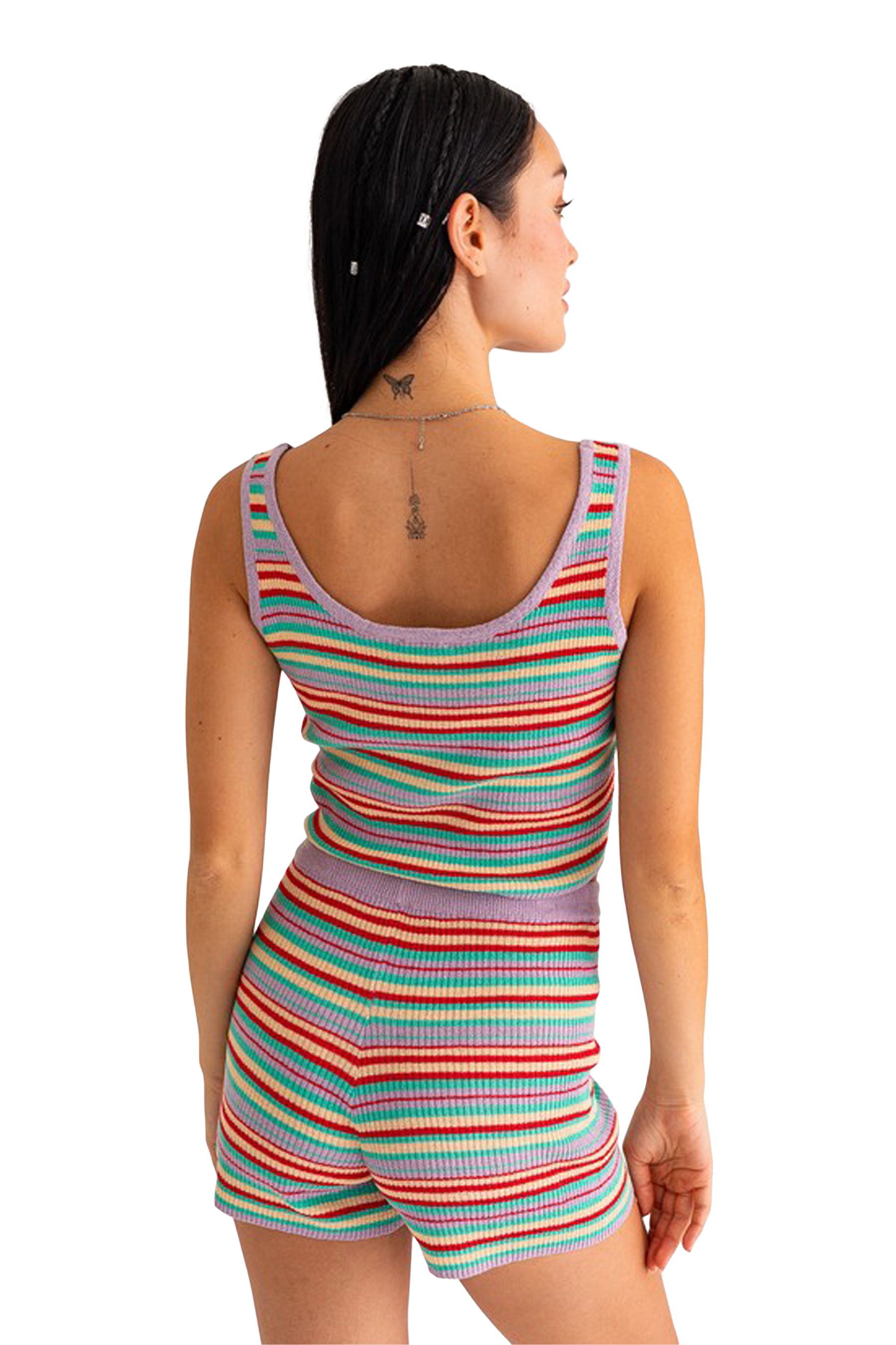 Multi Stripe Knit Tank