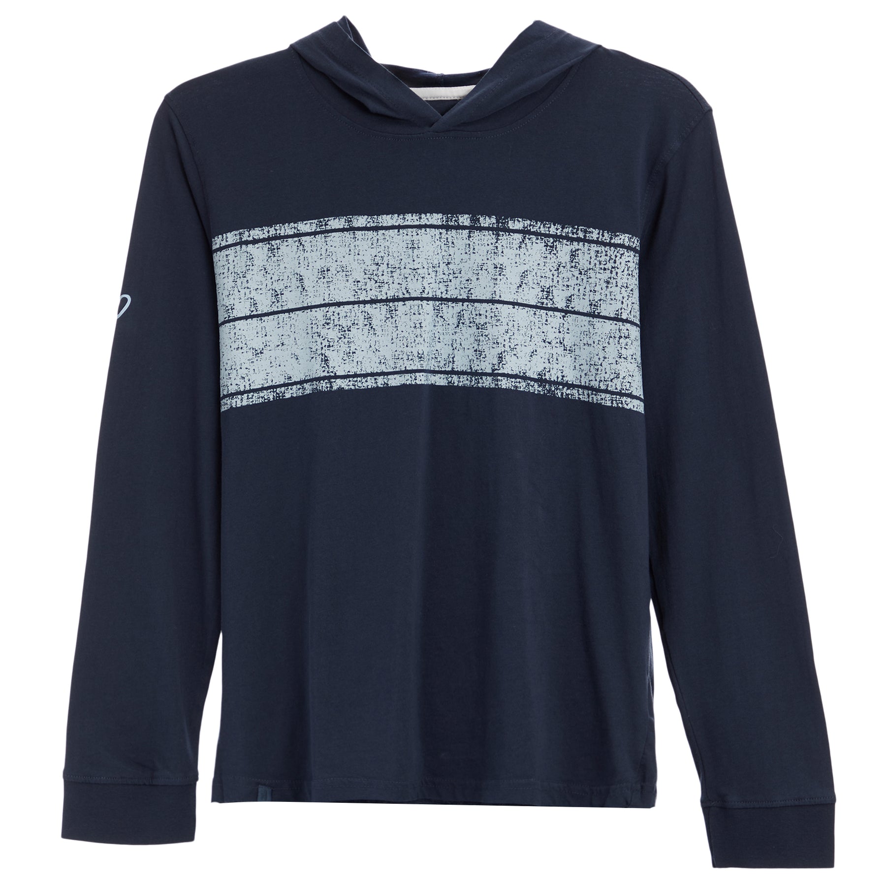 Calico Long Sleeve Hooded Tee Graphic On Front Wake