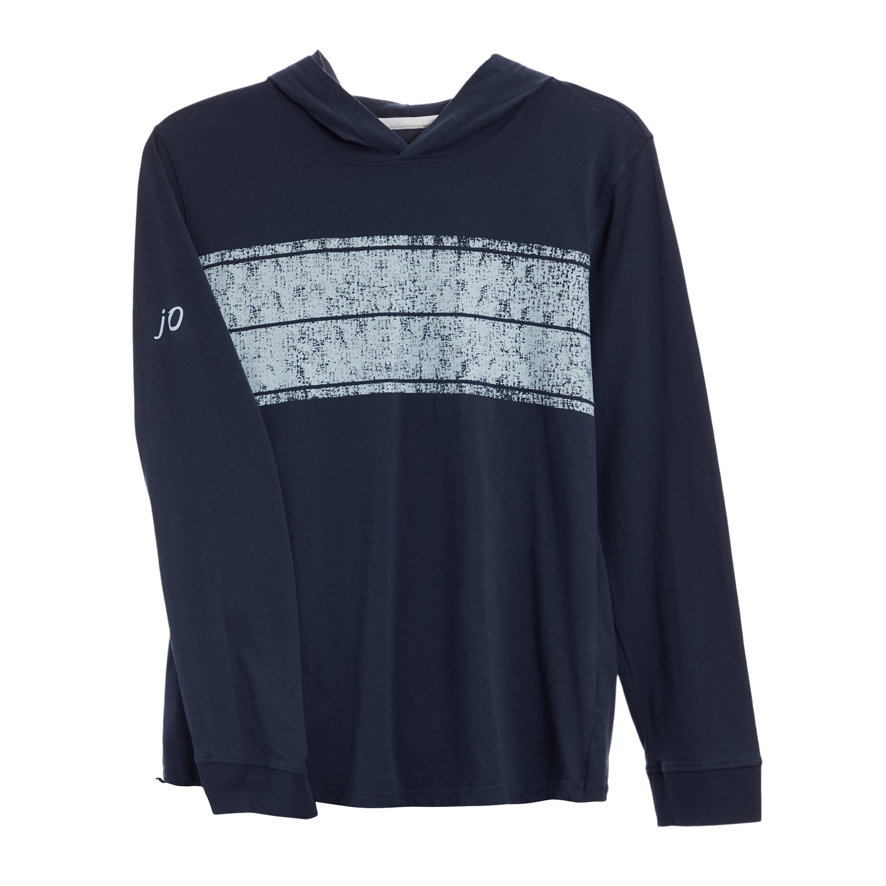 Calico Long Sleeve Hooded Tee Graphic On Front Wake