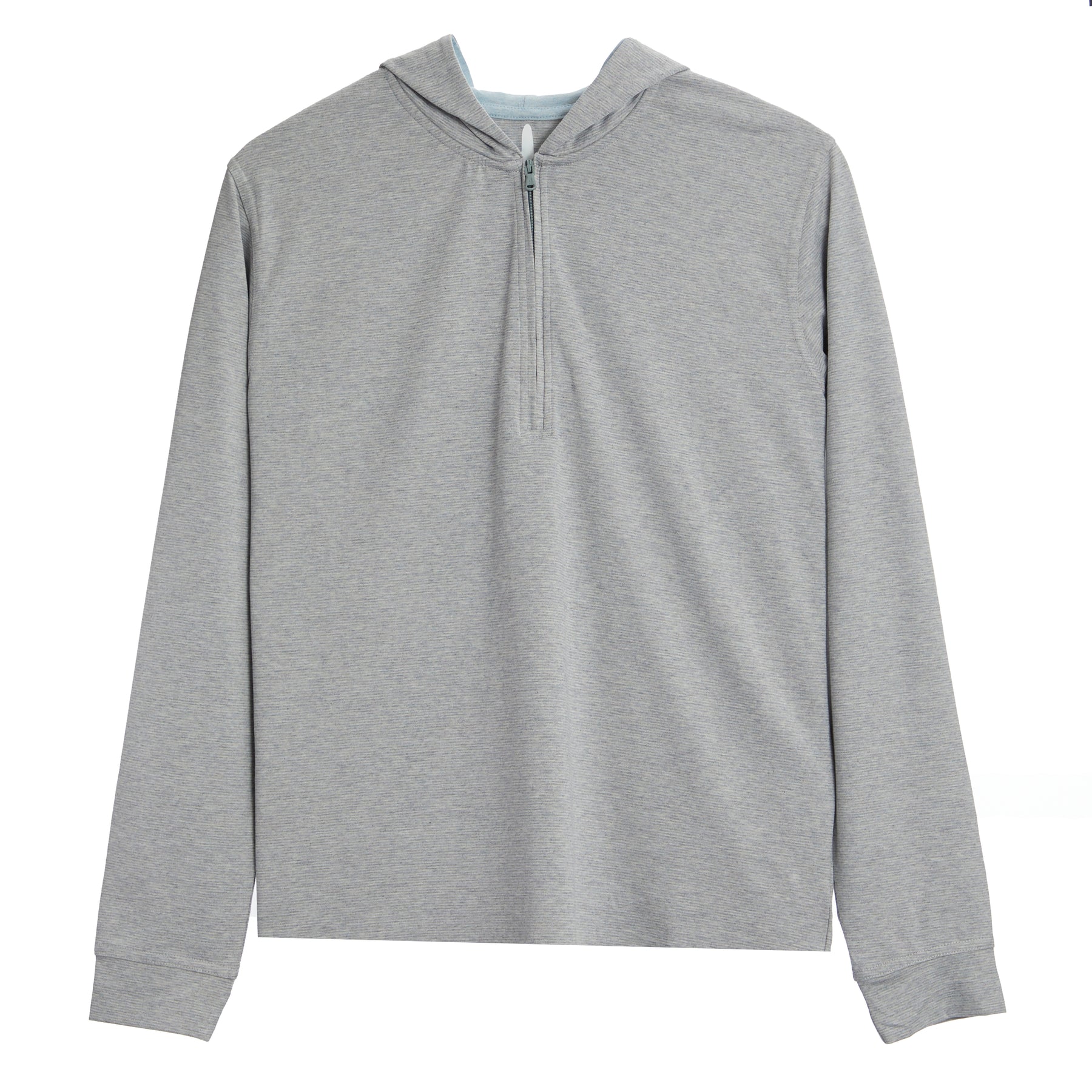 Finney 1/4 Zip Hooded Tee Seal