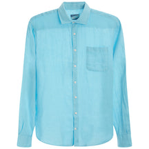 Barbados Blue Felix Linen Shirt