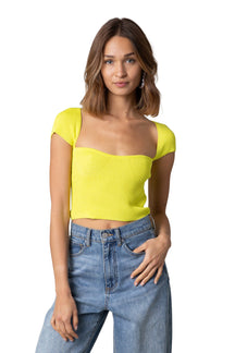 Knit Square Neck Top