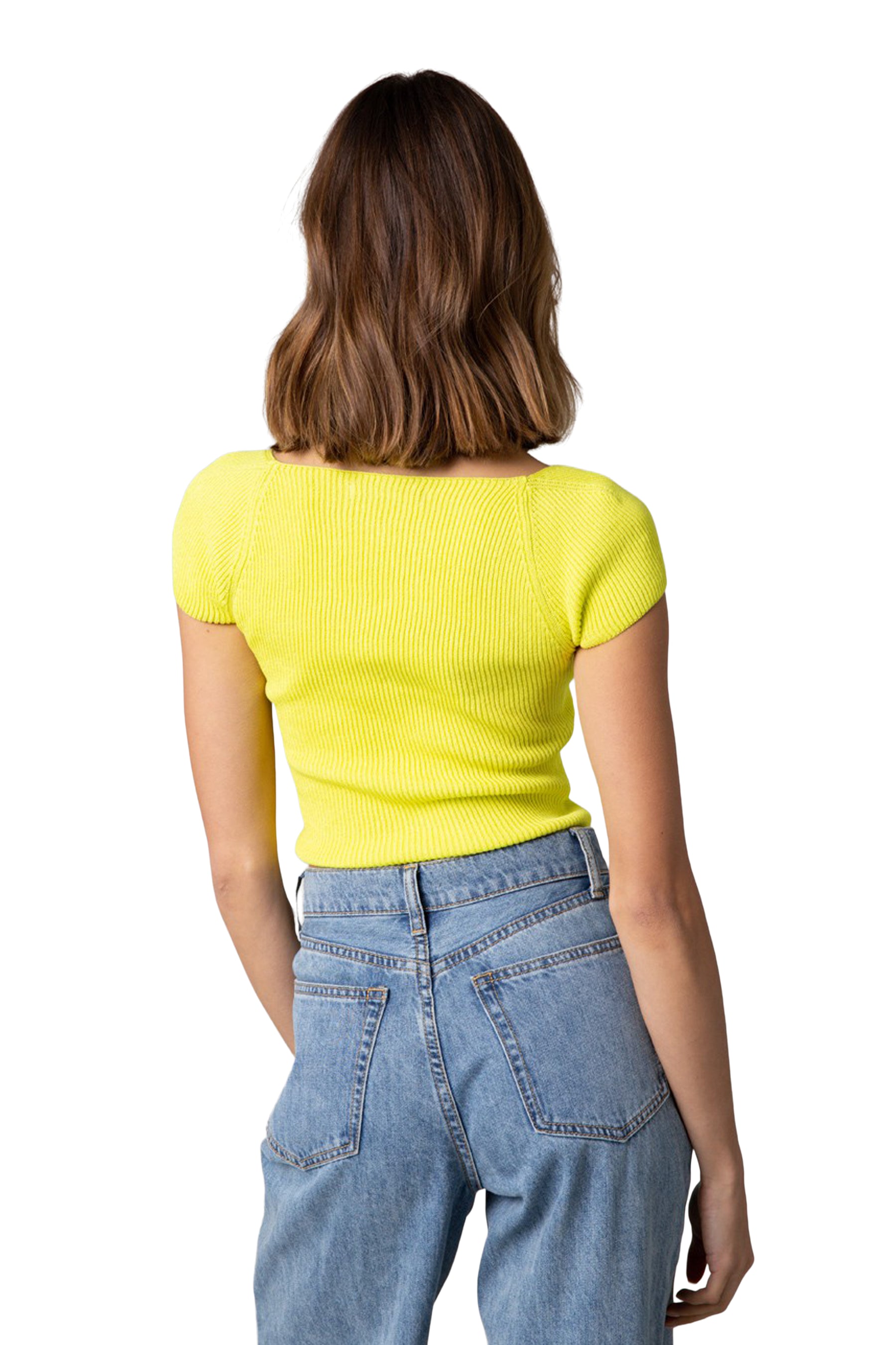 Knit Square Neck Top