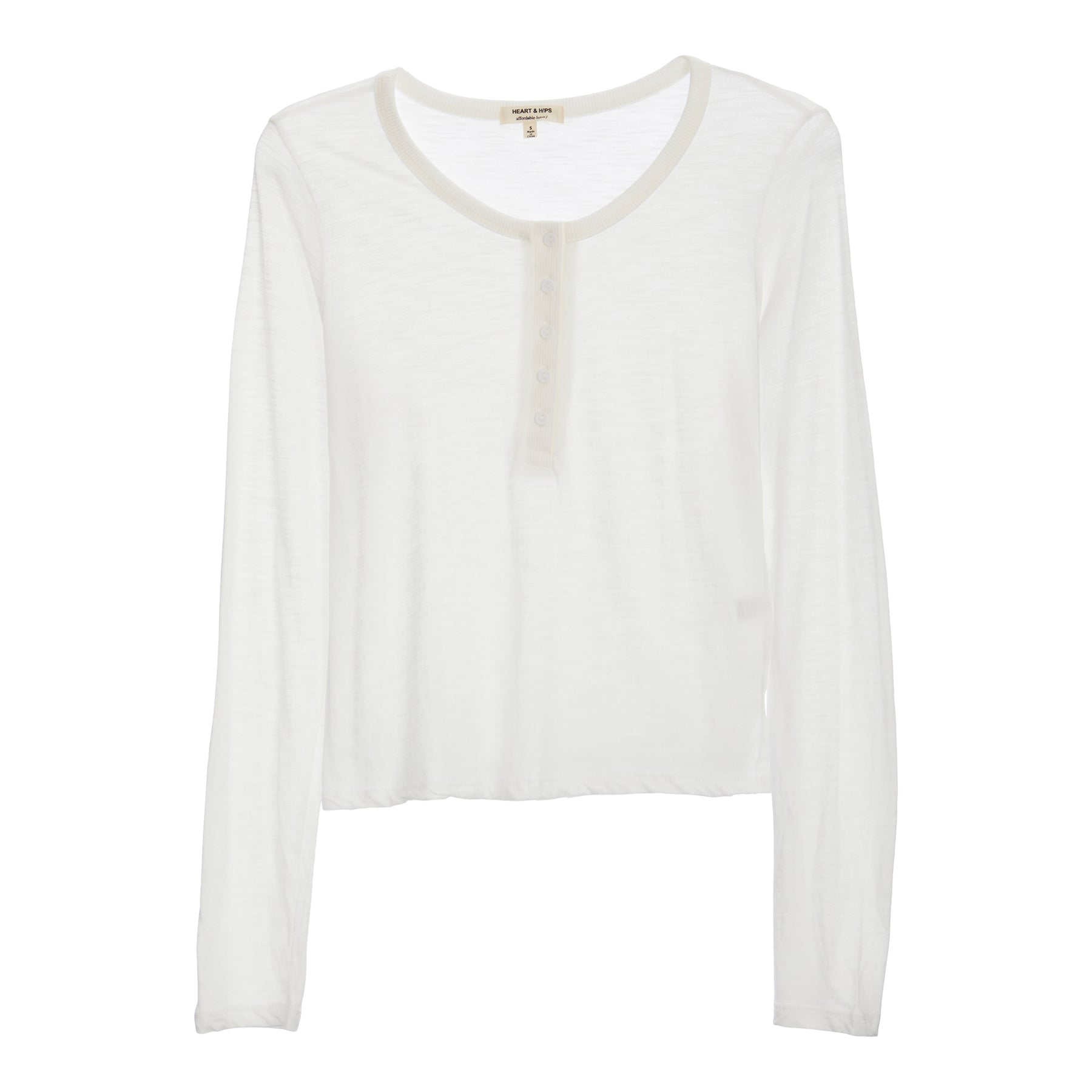 Slub Henley Long Sleeve