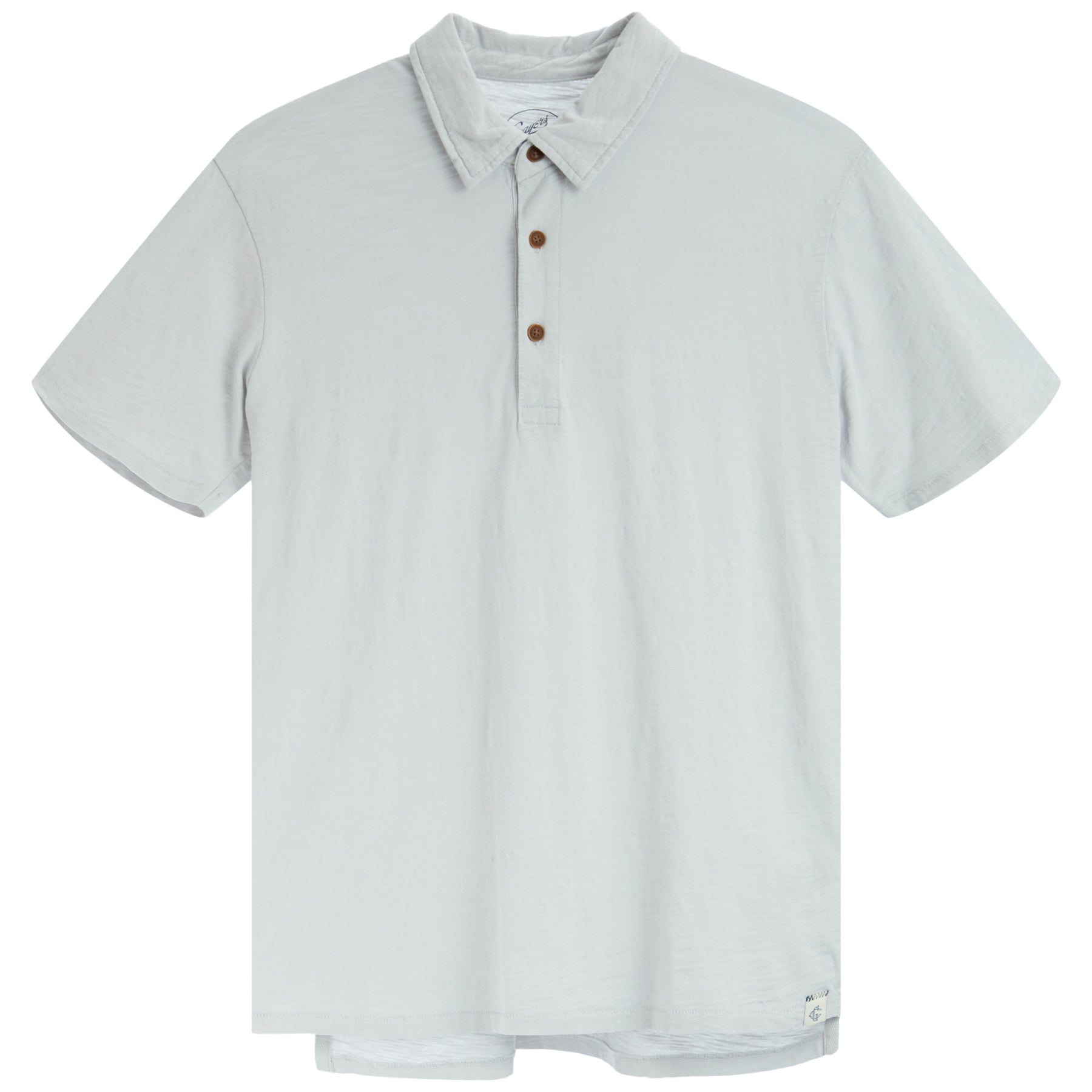 South Bay Slub Jersey Polo-Glacier Gray