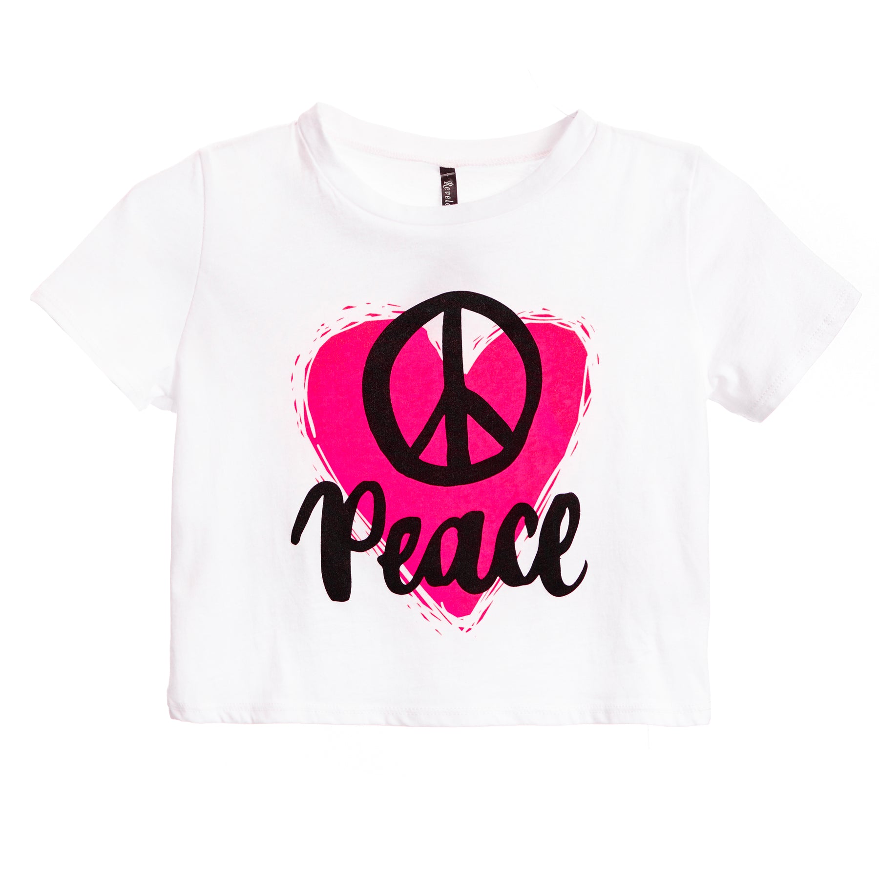 Peace Heart Crop T-Shirt