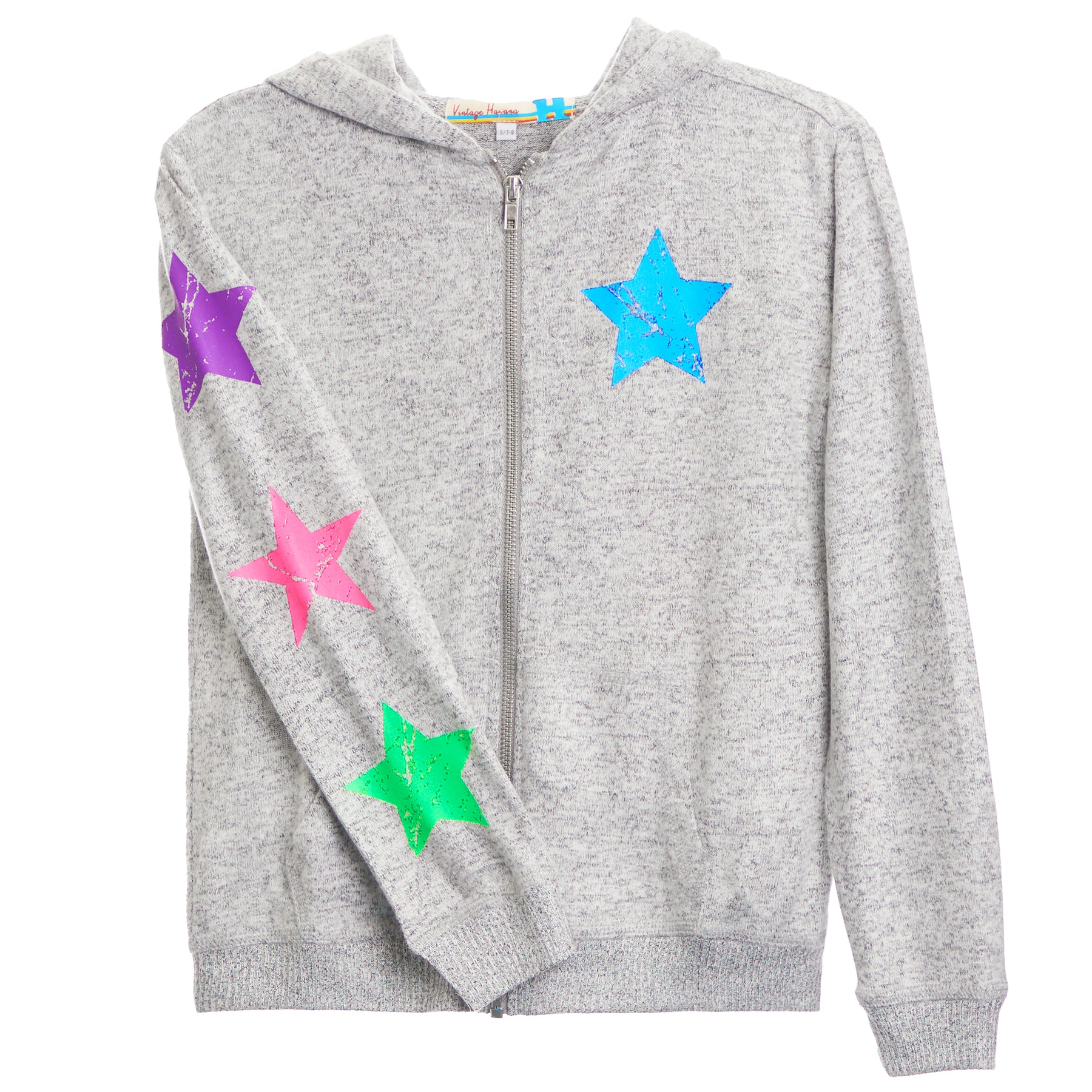 Smile Star Zip Hacci Jacket