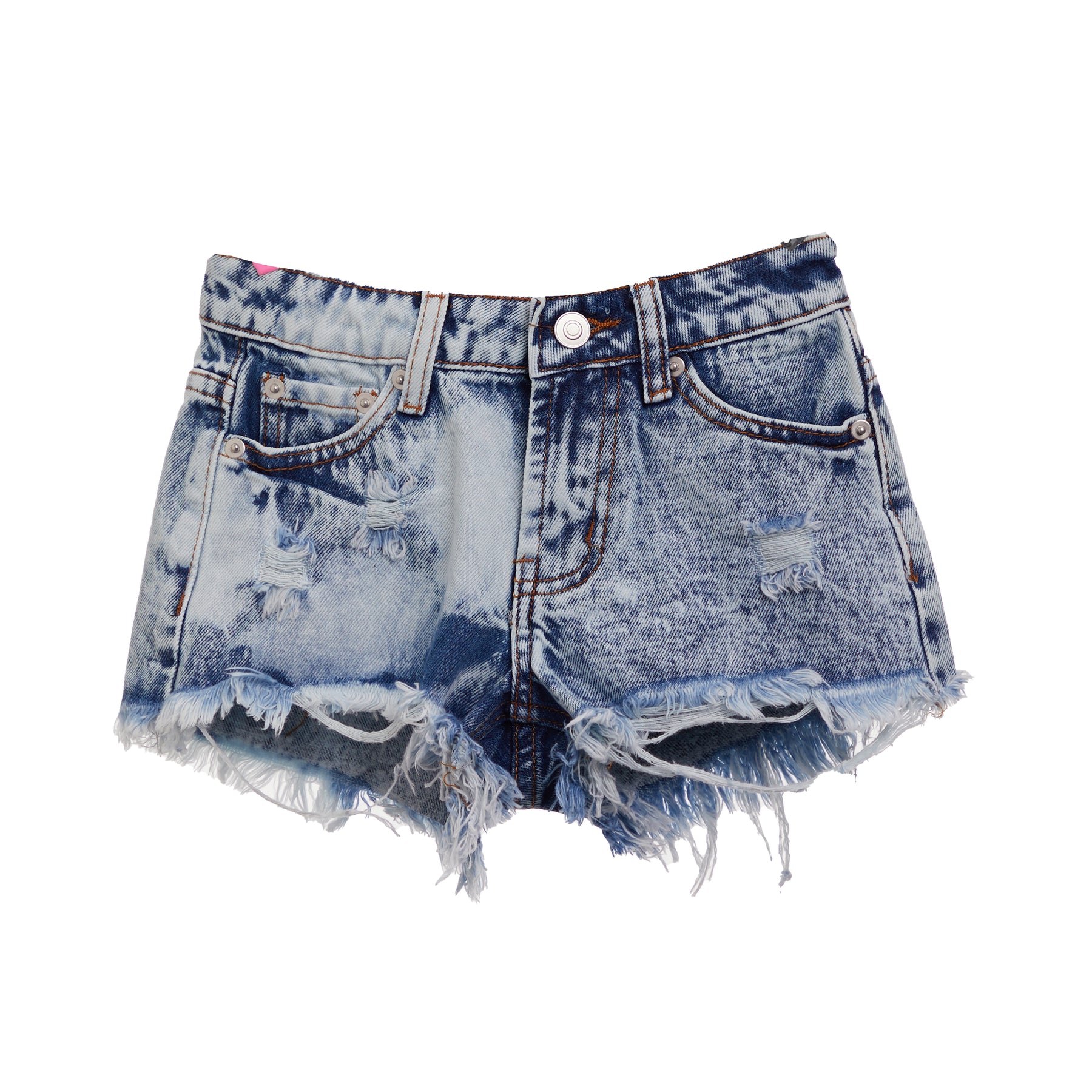 Acid Wash Denim Short