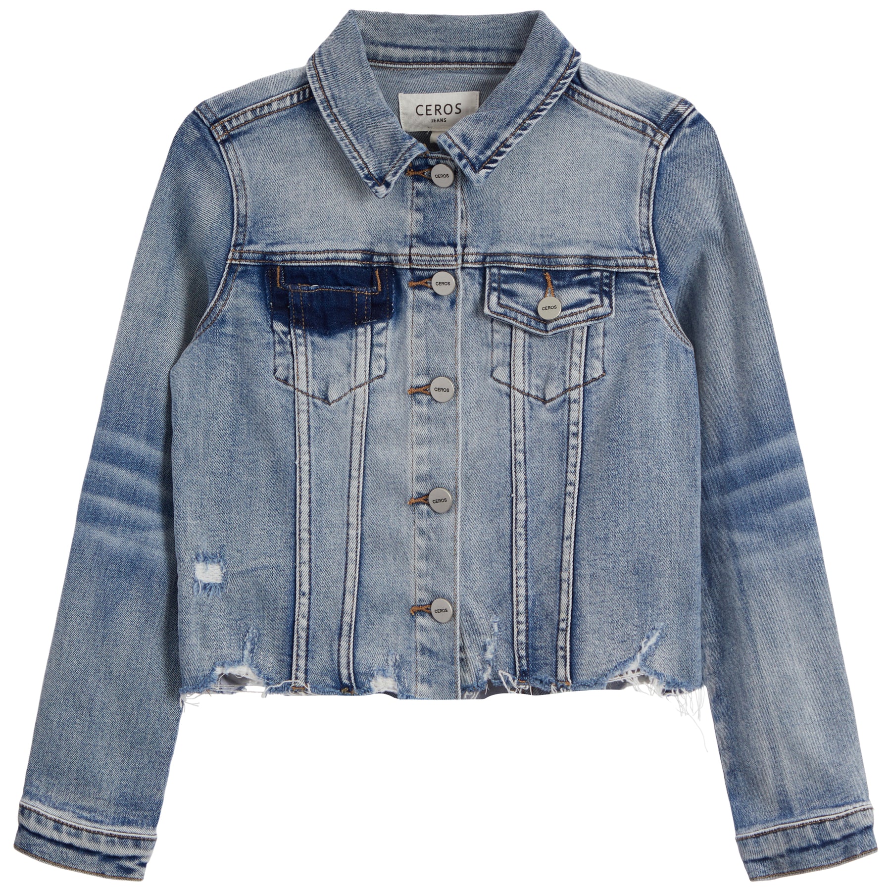 Raw Edge Denim Jacket