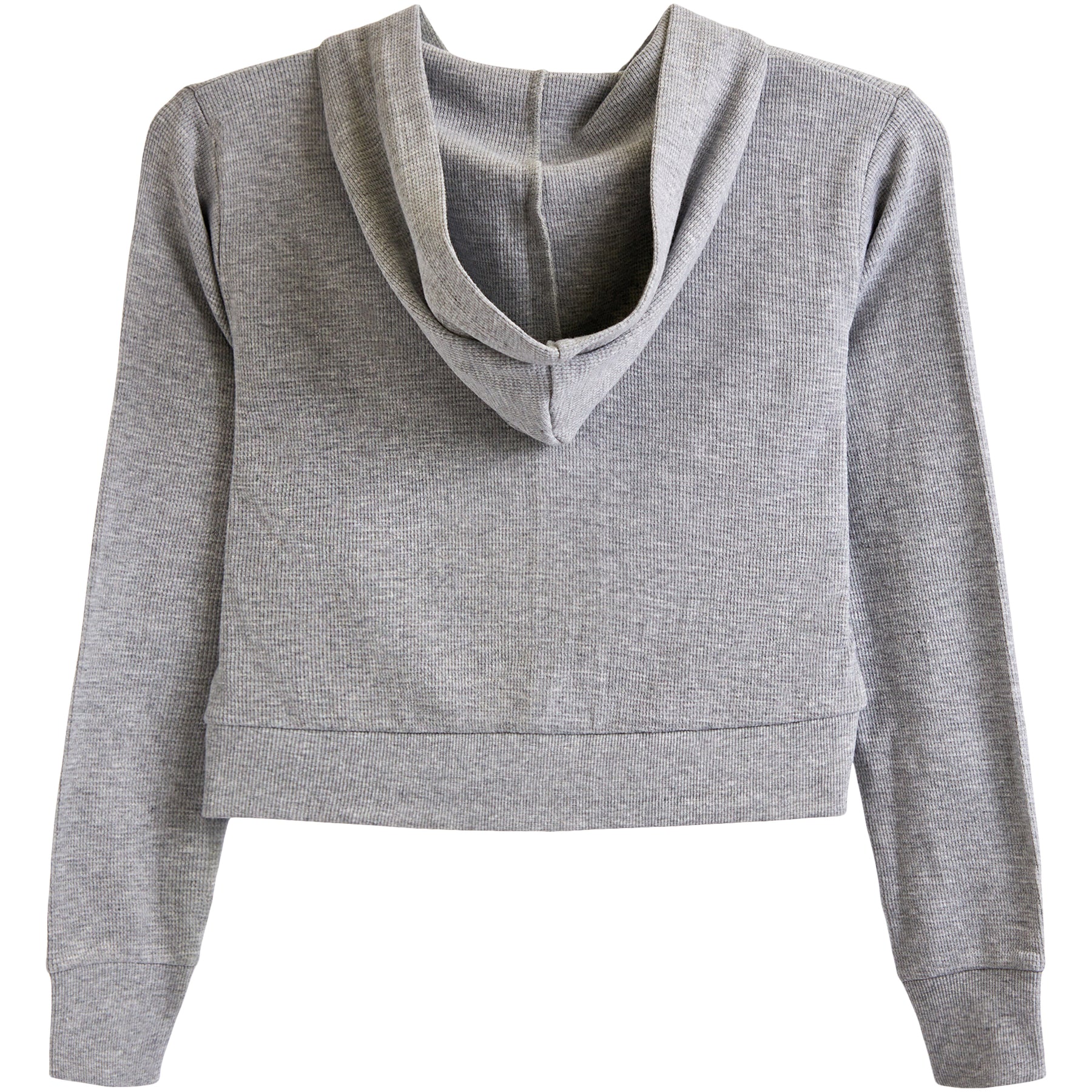 Crop Zip Thermal Hoodie