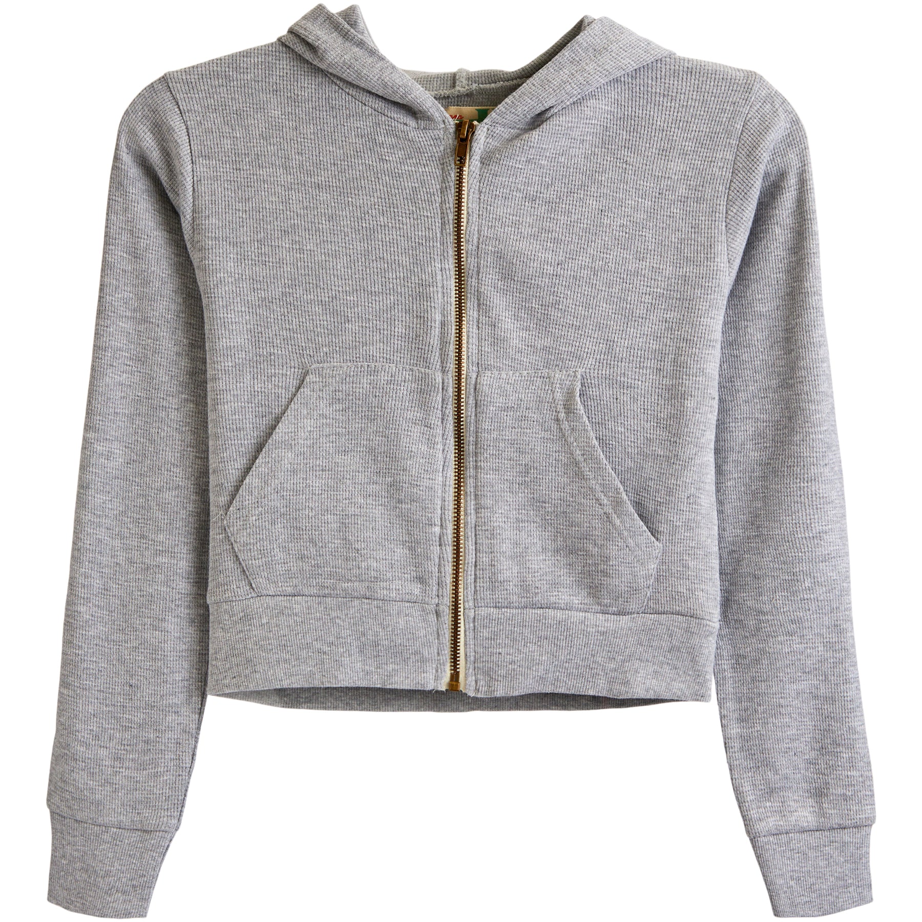 Crop Zip Thermal Hoodie