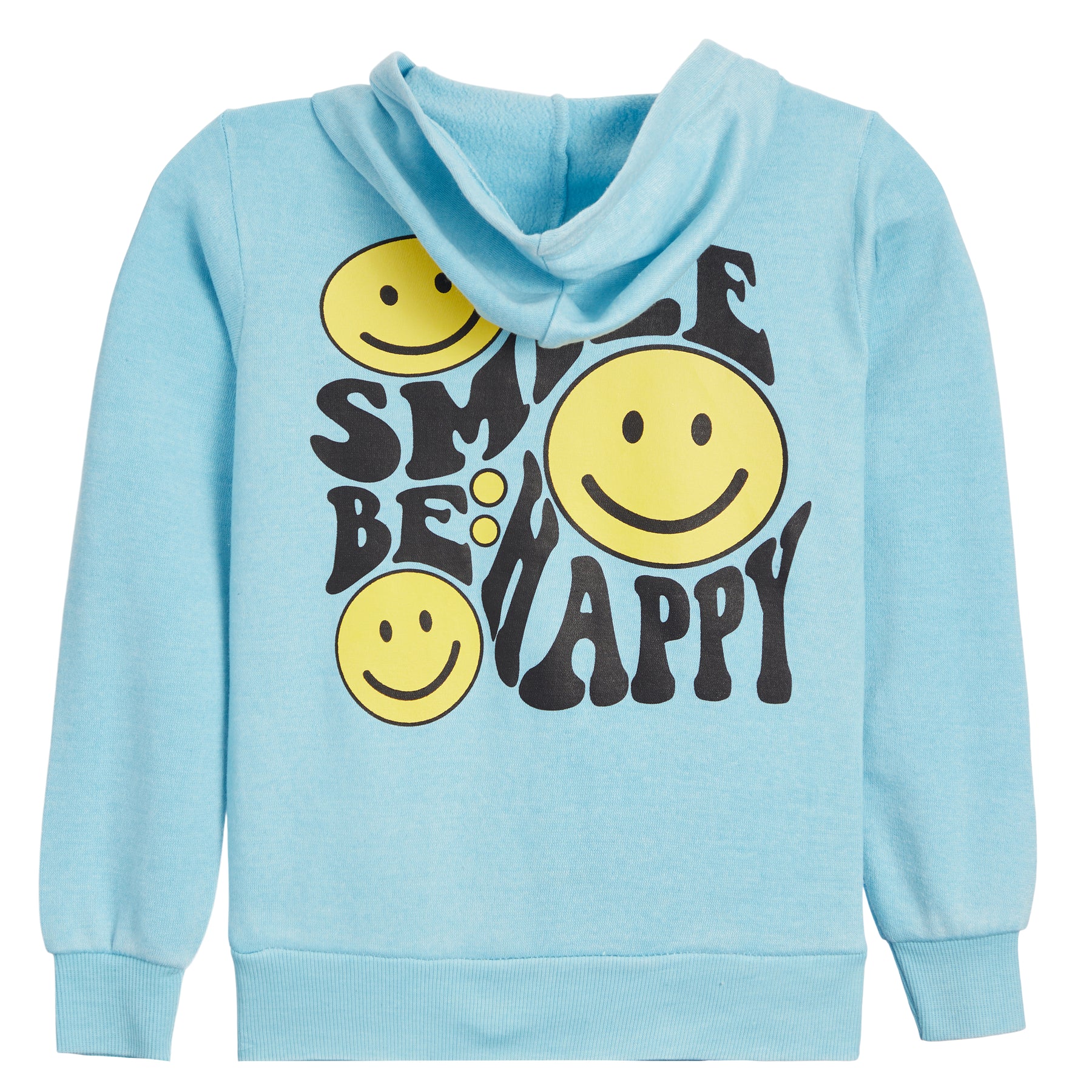 Burnout Zip Hoodie Be Happy