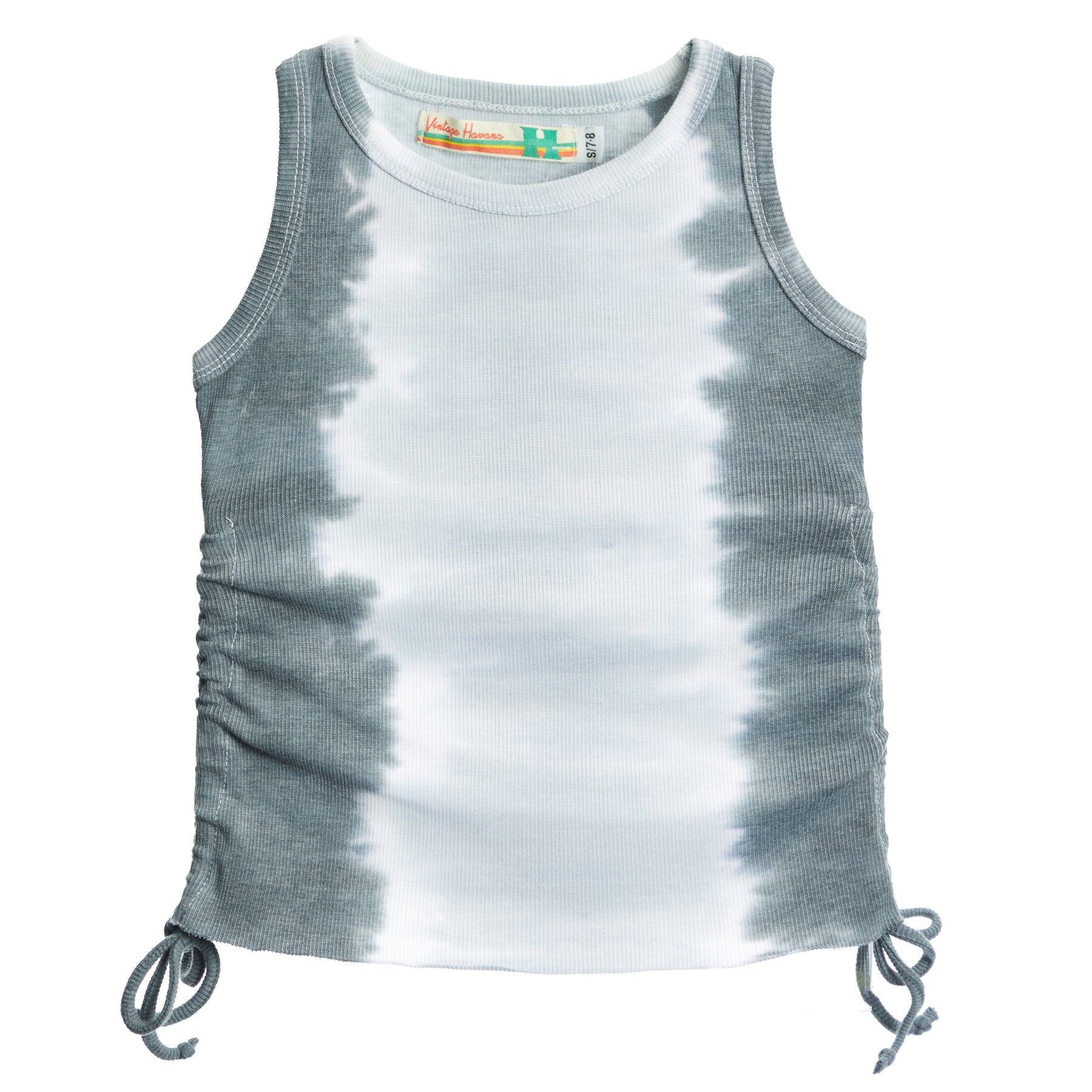 Tie Dye Ruched Side Tank Top