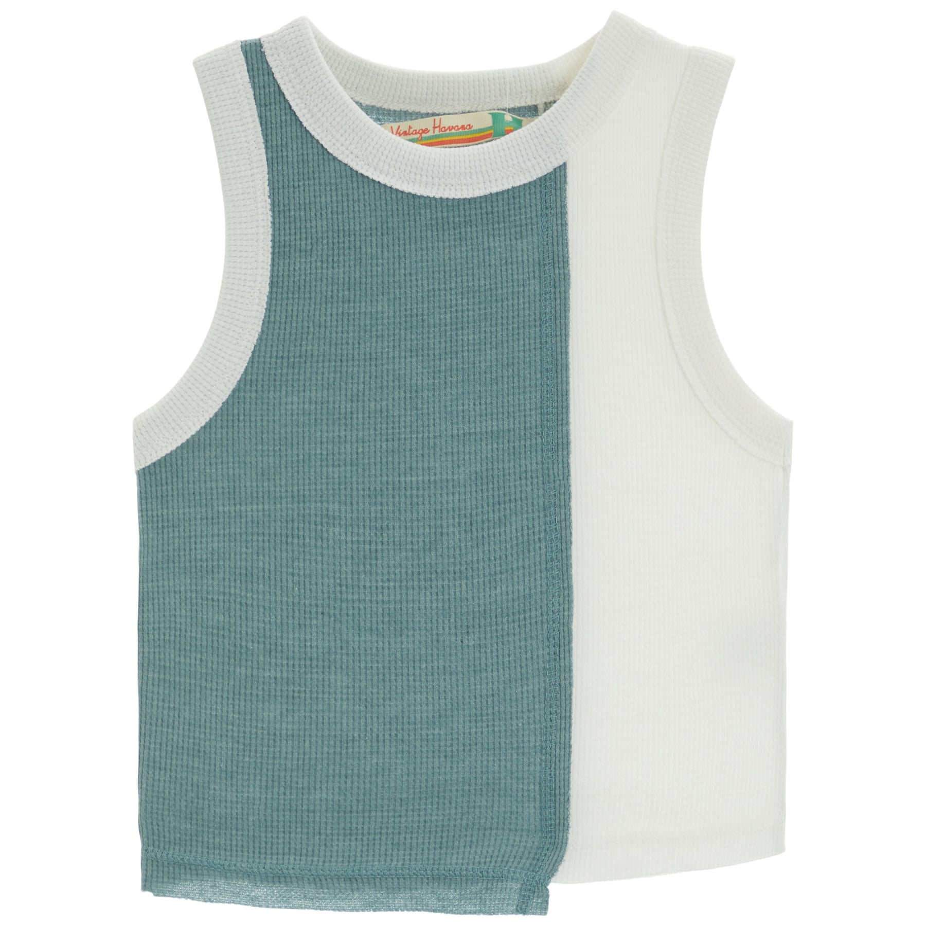 Colorblock Uneven Tank