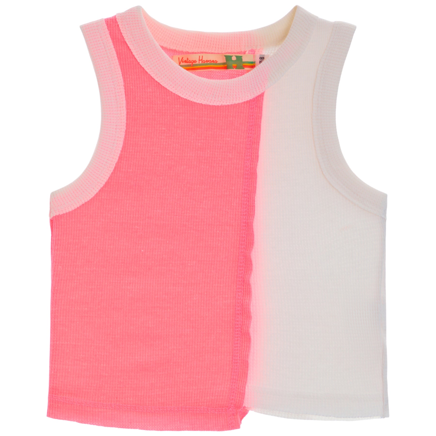 Colorblock Uneven Tank