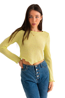 Long Sleeve Merrow Edge Top