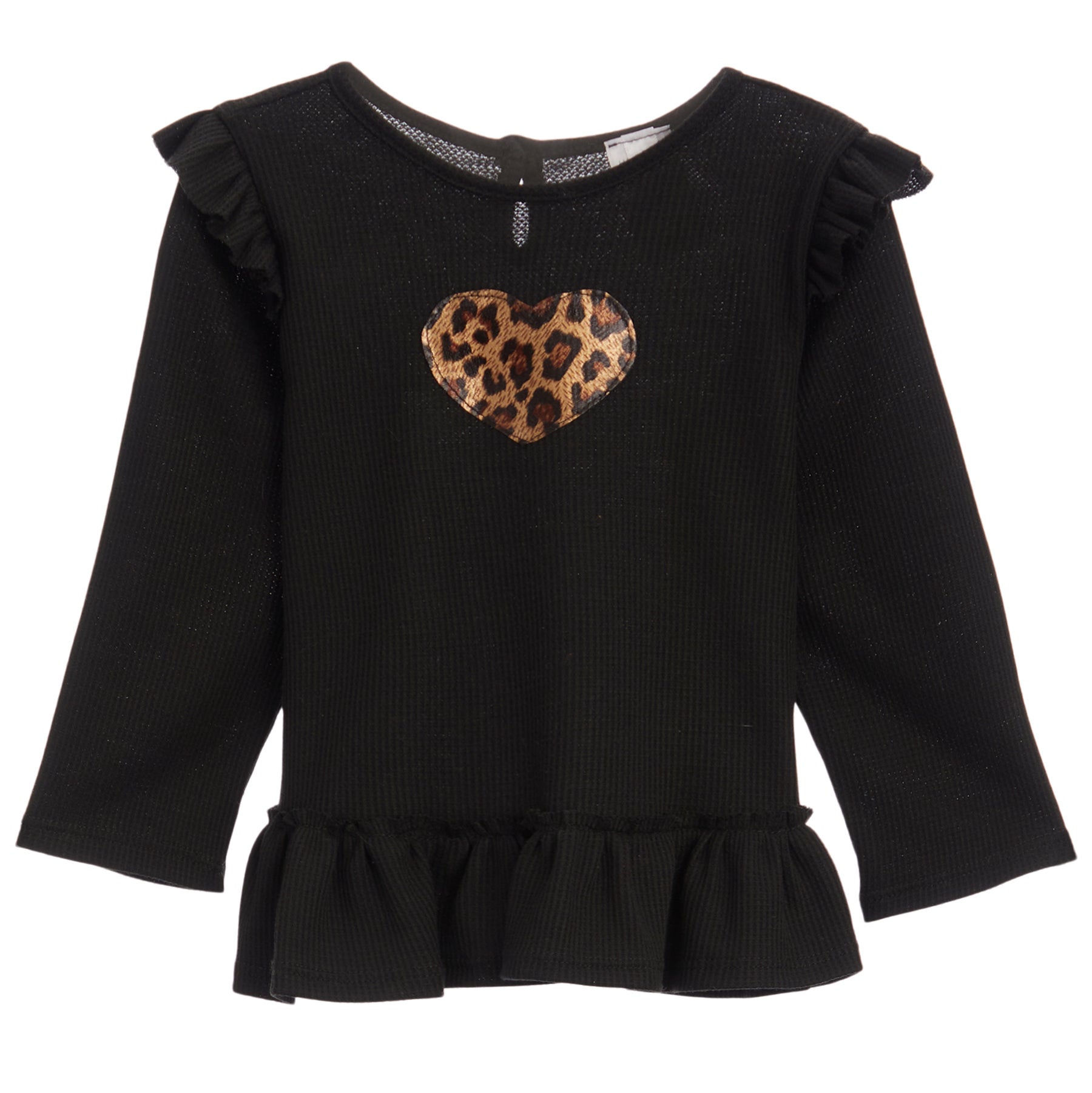 L/S Ruffle Tunic with Heart