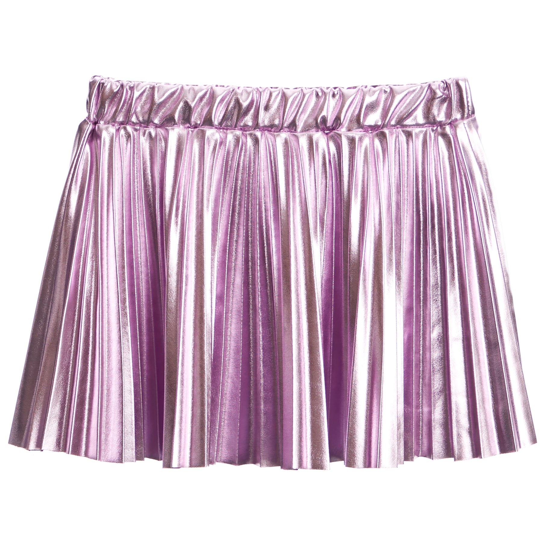 Pleated Circle Skirt - Metallic