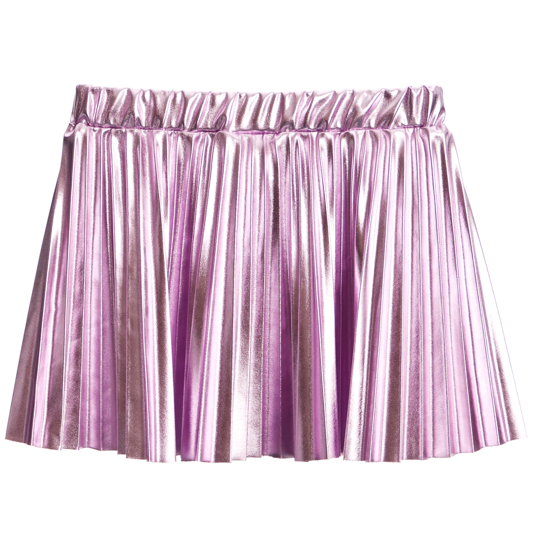 Pleated Circle Skirt - Metallic