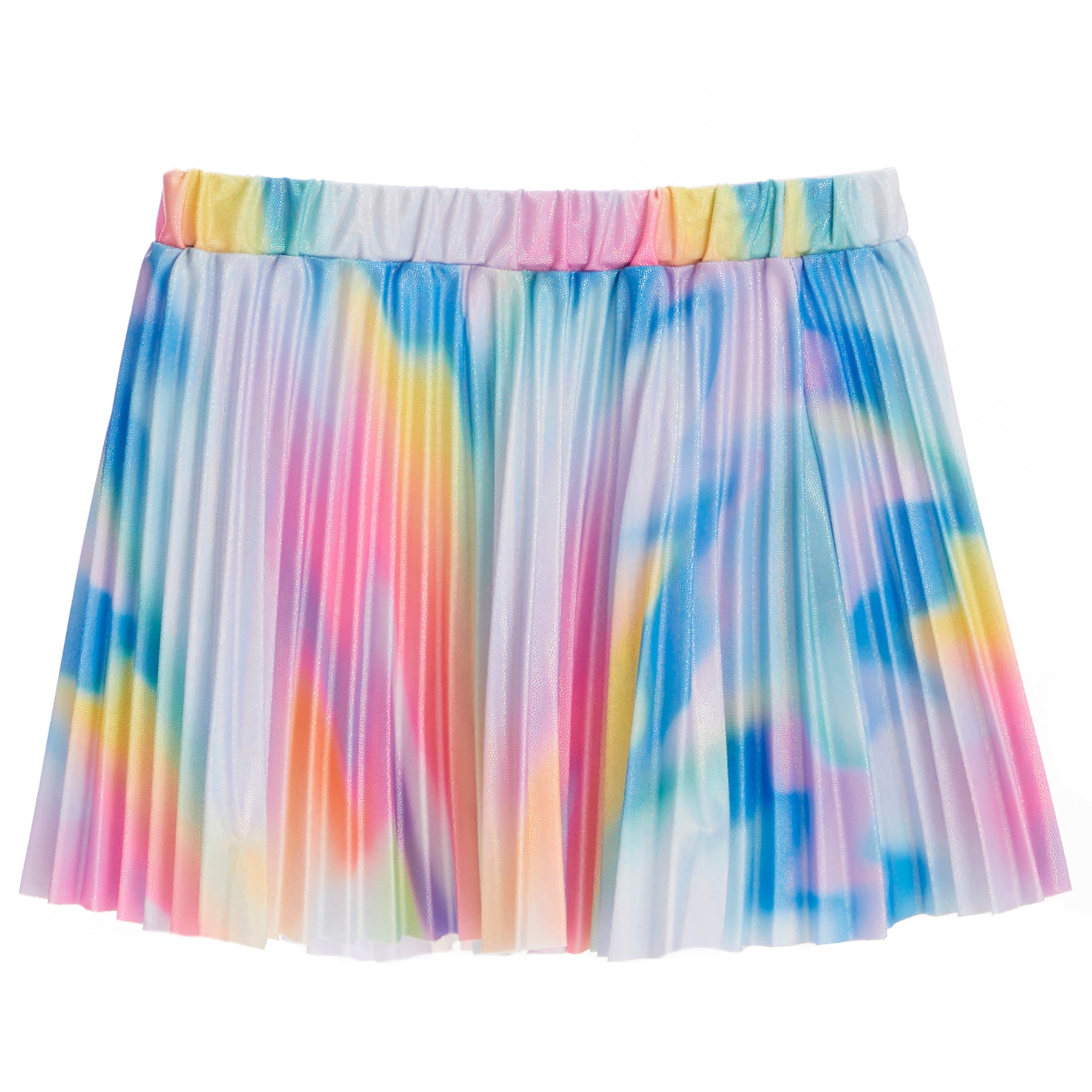 Pleated Circle Skirt - Watercolor