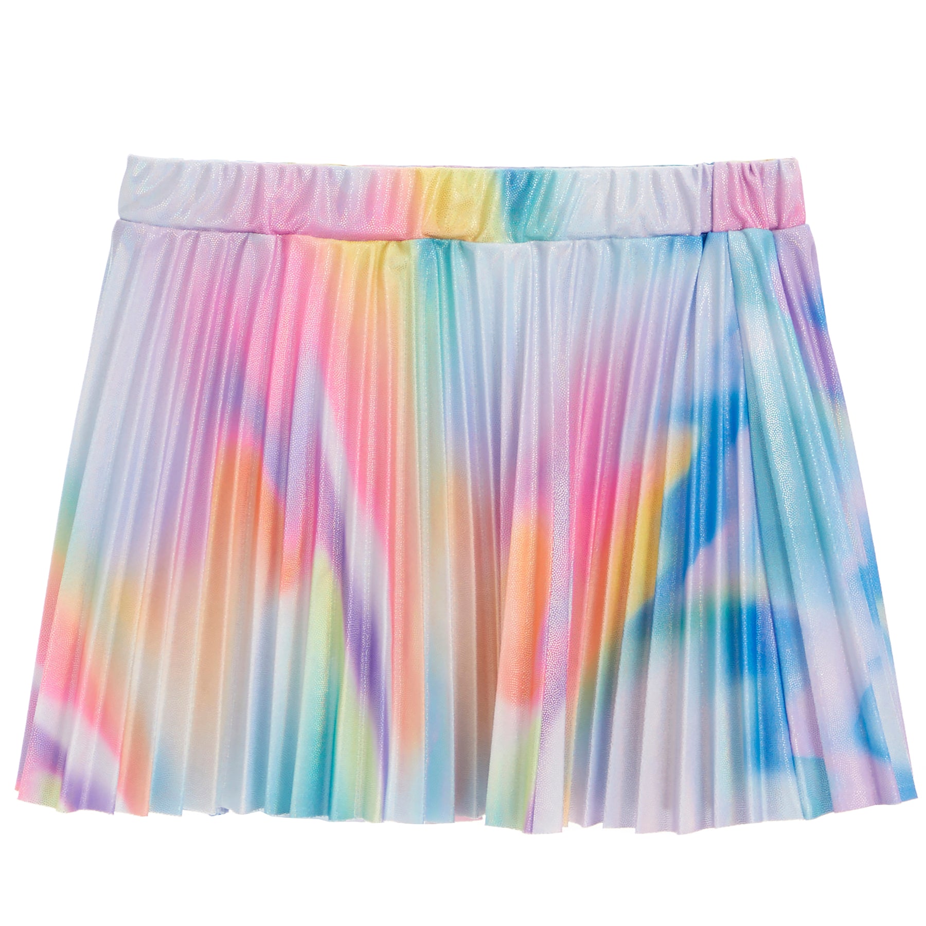Pleated Circle Skirt - Watercolor