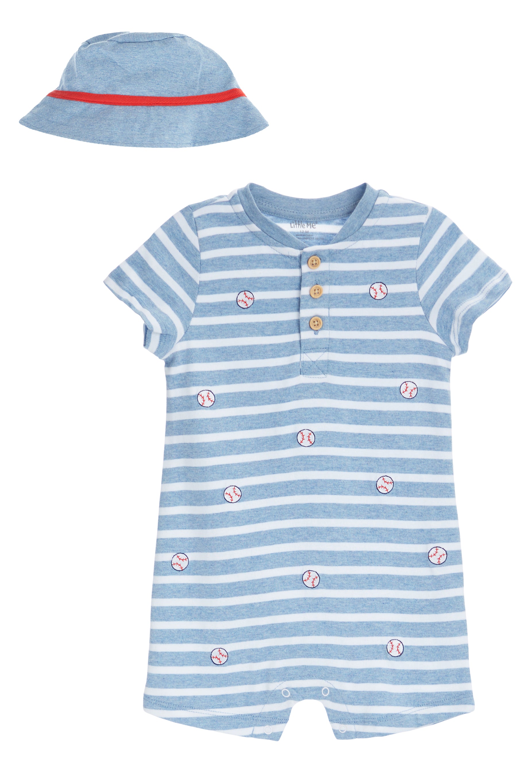 Baseball Romper with Hat