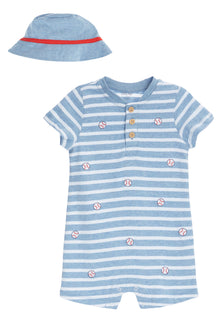Baseball Romper with Hat