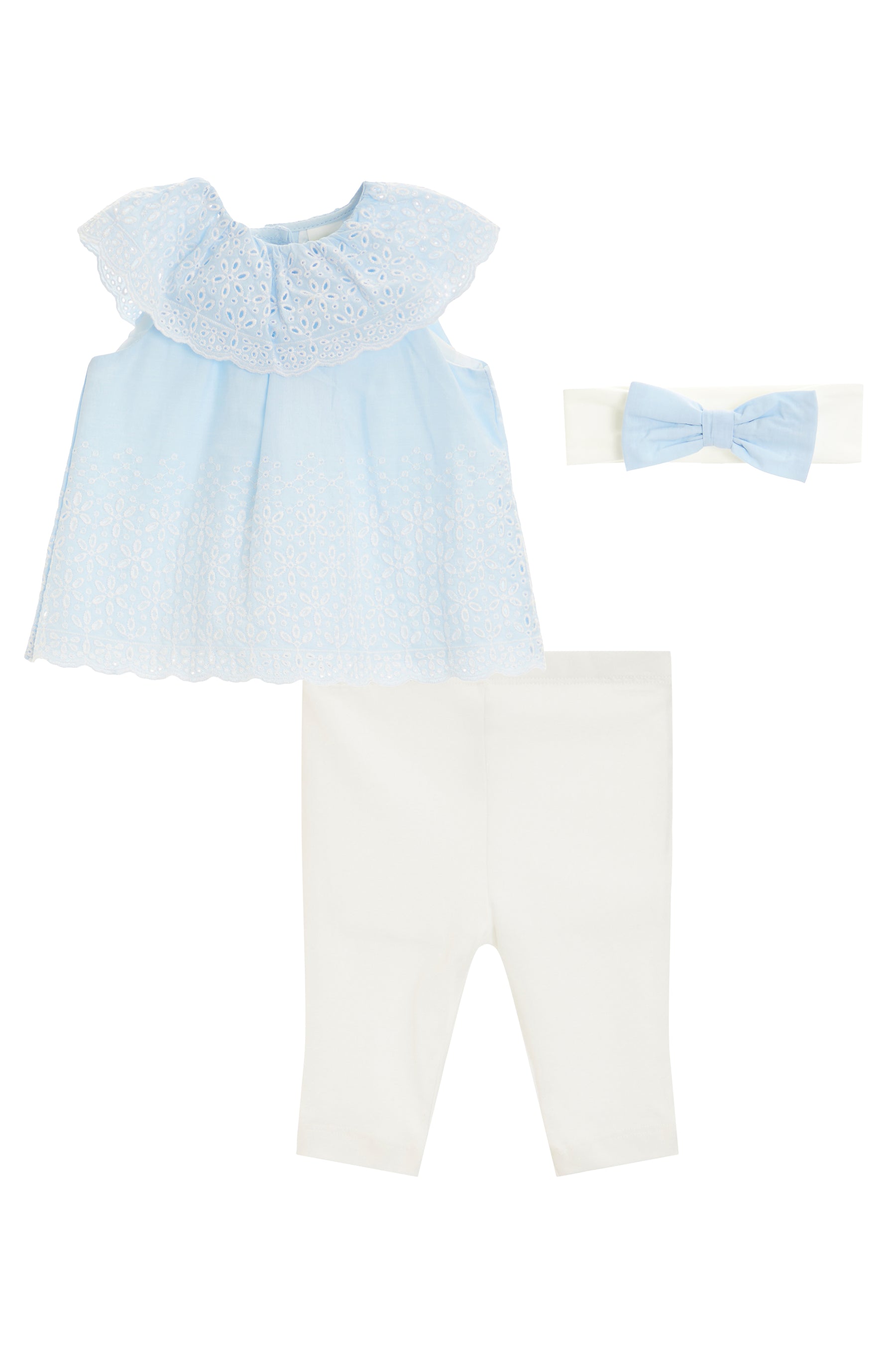 Chambray Eyelet Set