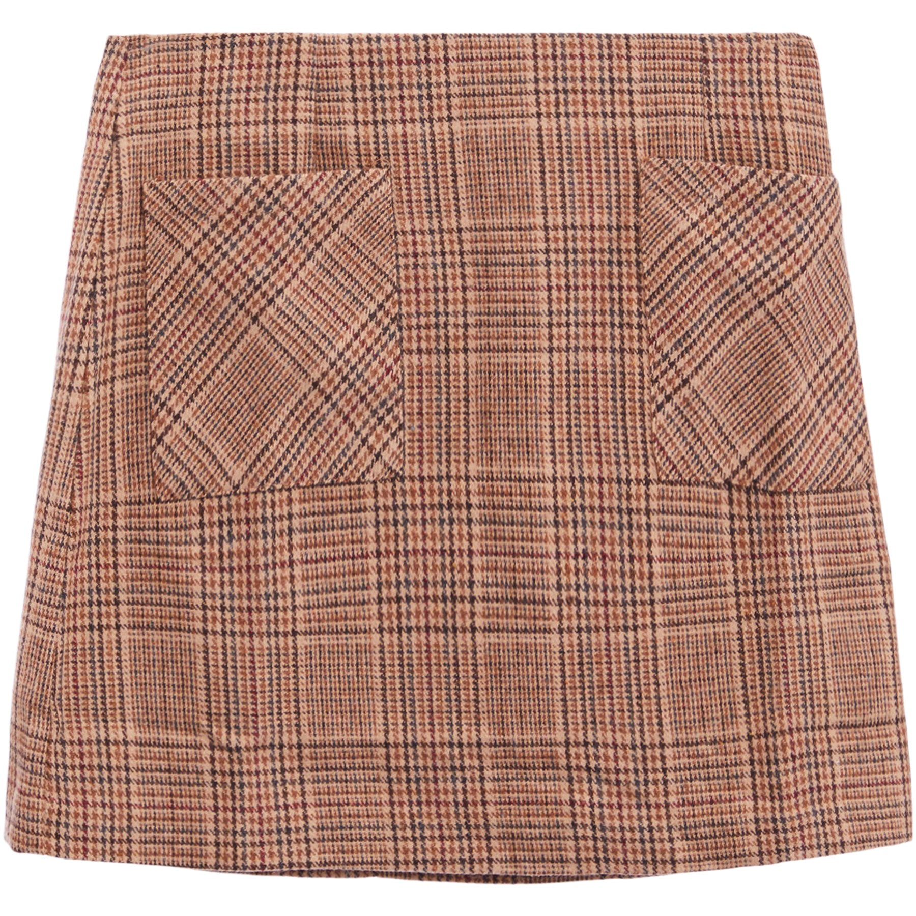 Driftwood Darling Plaid Mini Skirt