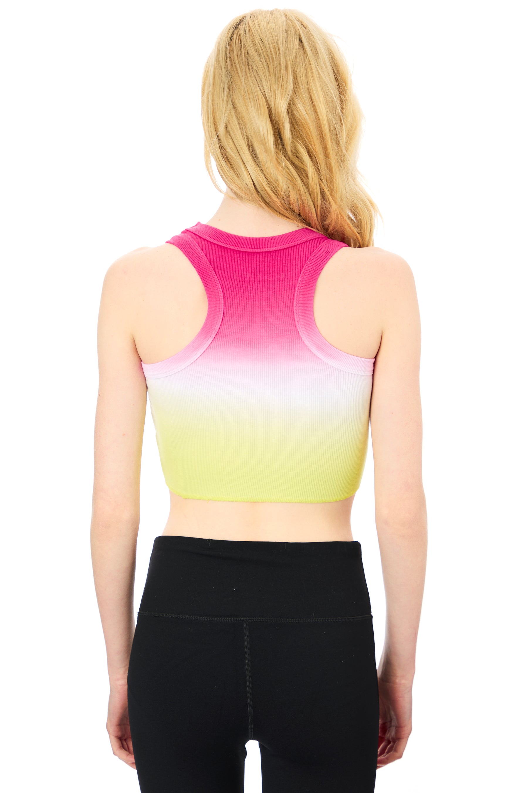 Livi Ribbed Dip Dye Tank
