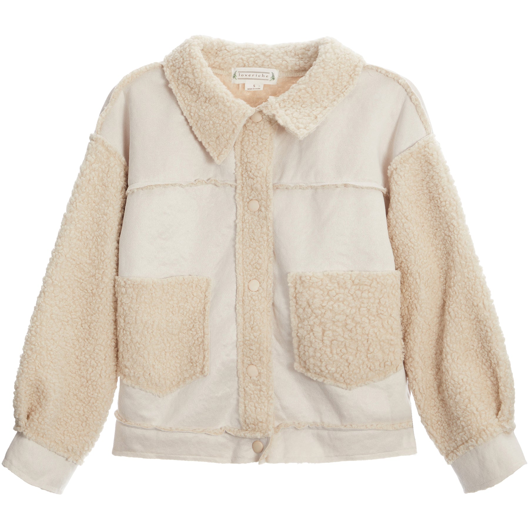 Fleece Lined Suede Jacket