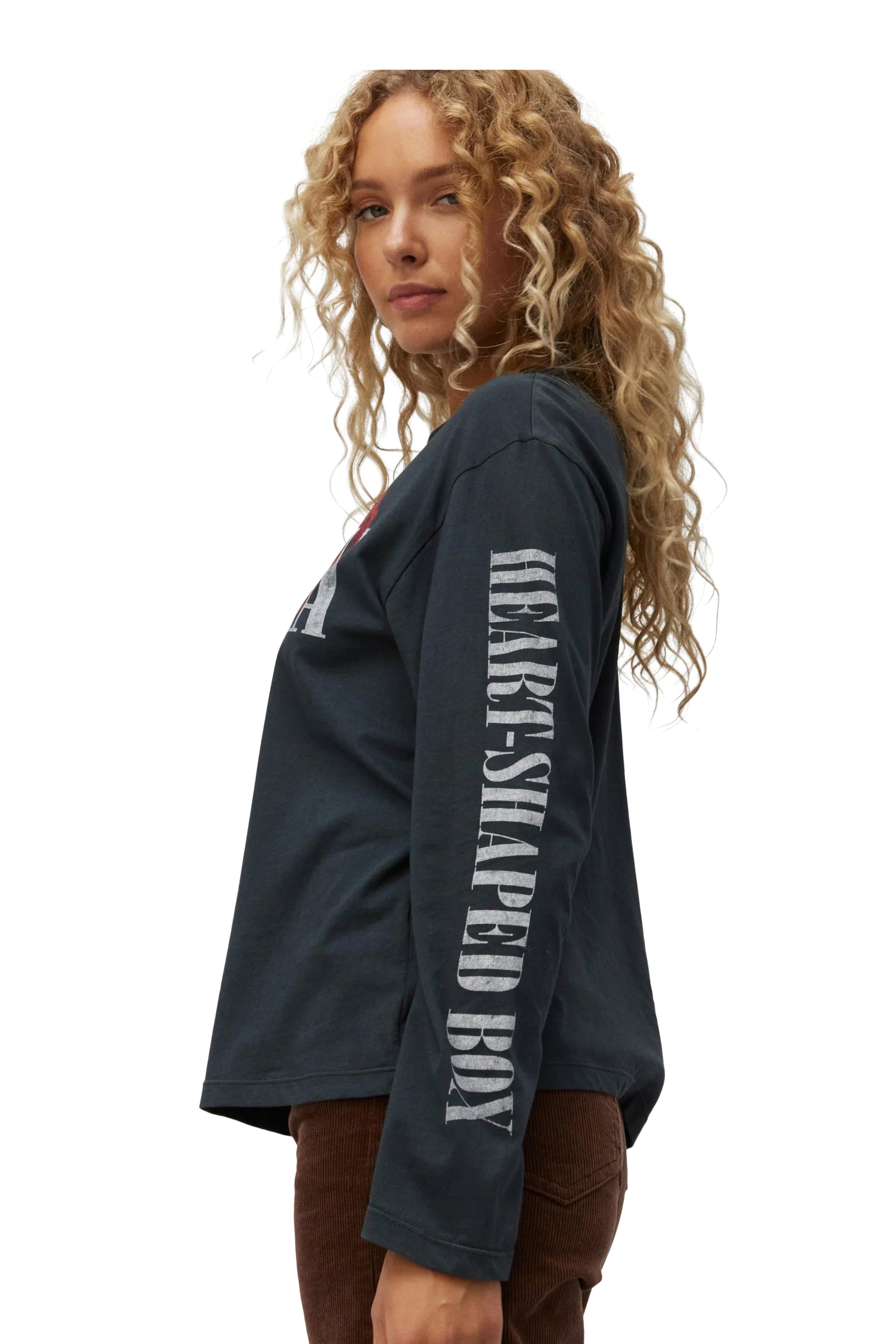 Nirvana Flower Heart Crew Long Sleeve