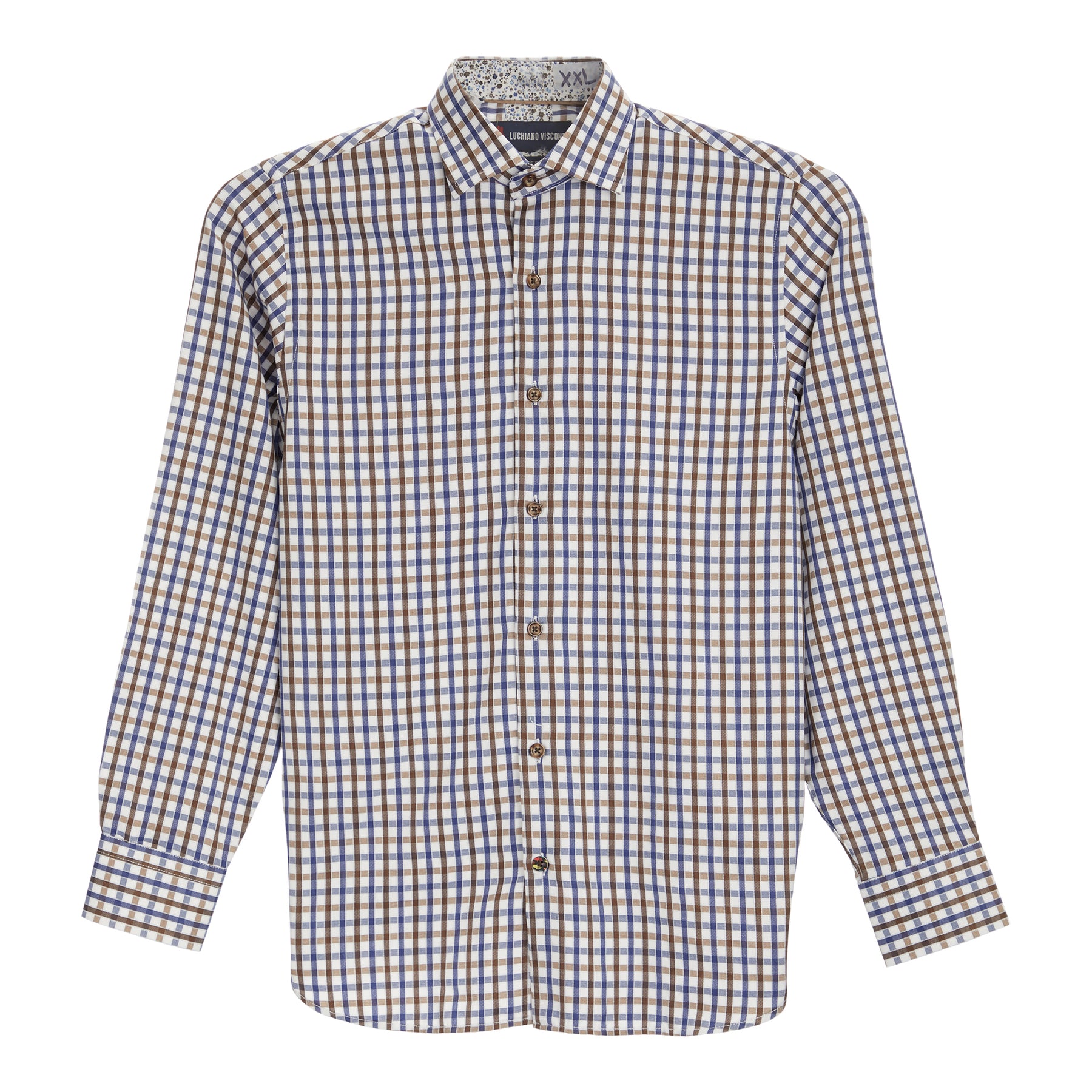 Khaki/Blue Button Down Shirt