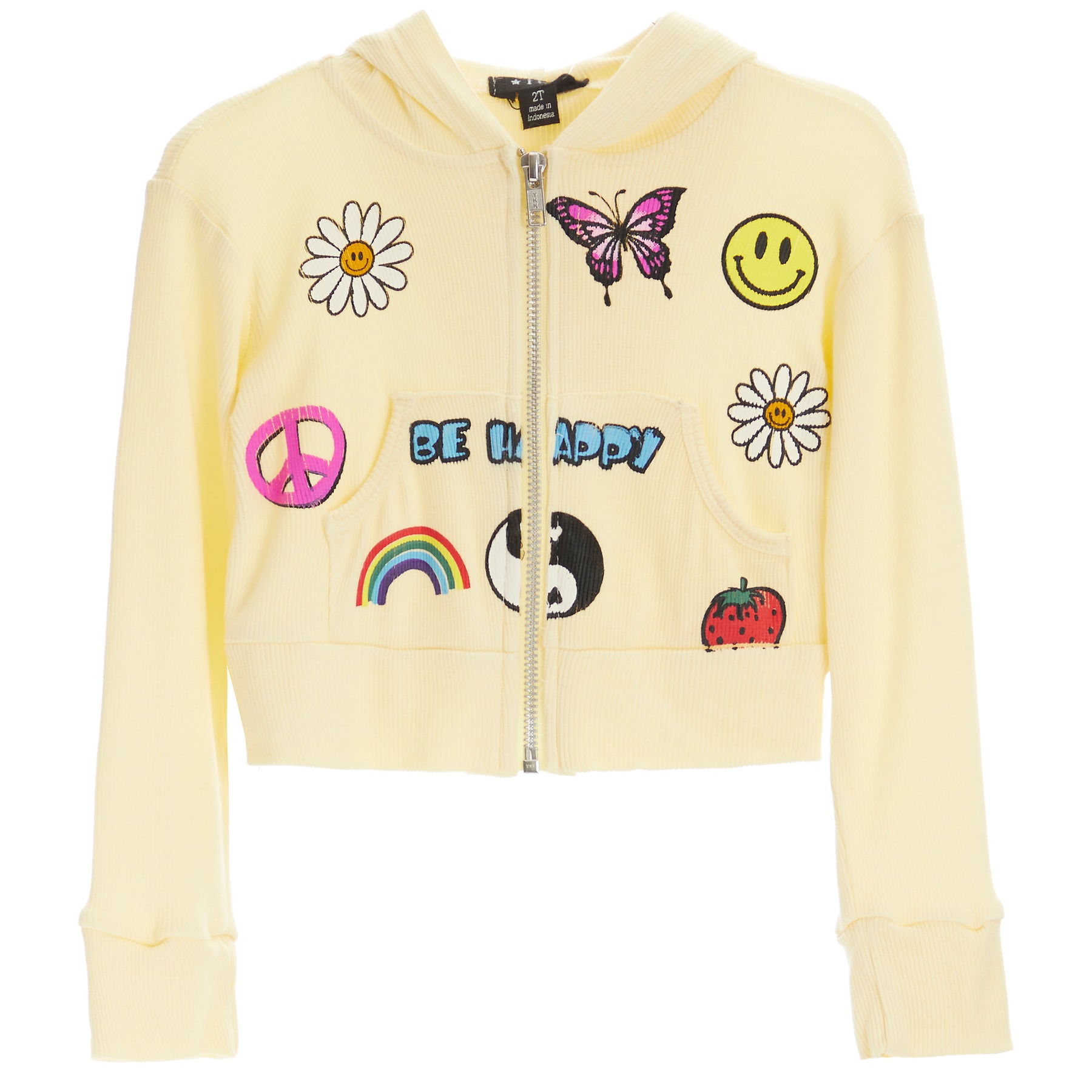 Multi Icon Zip Hoodie