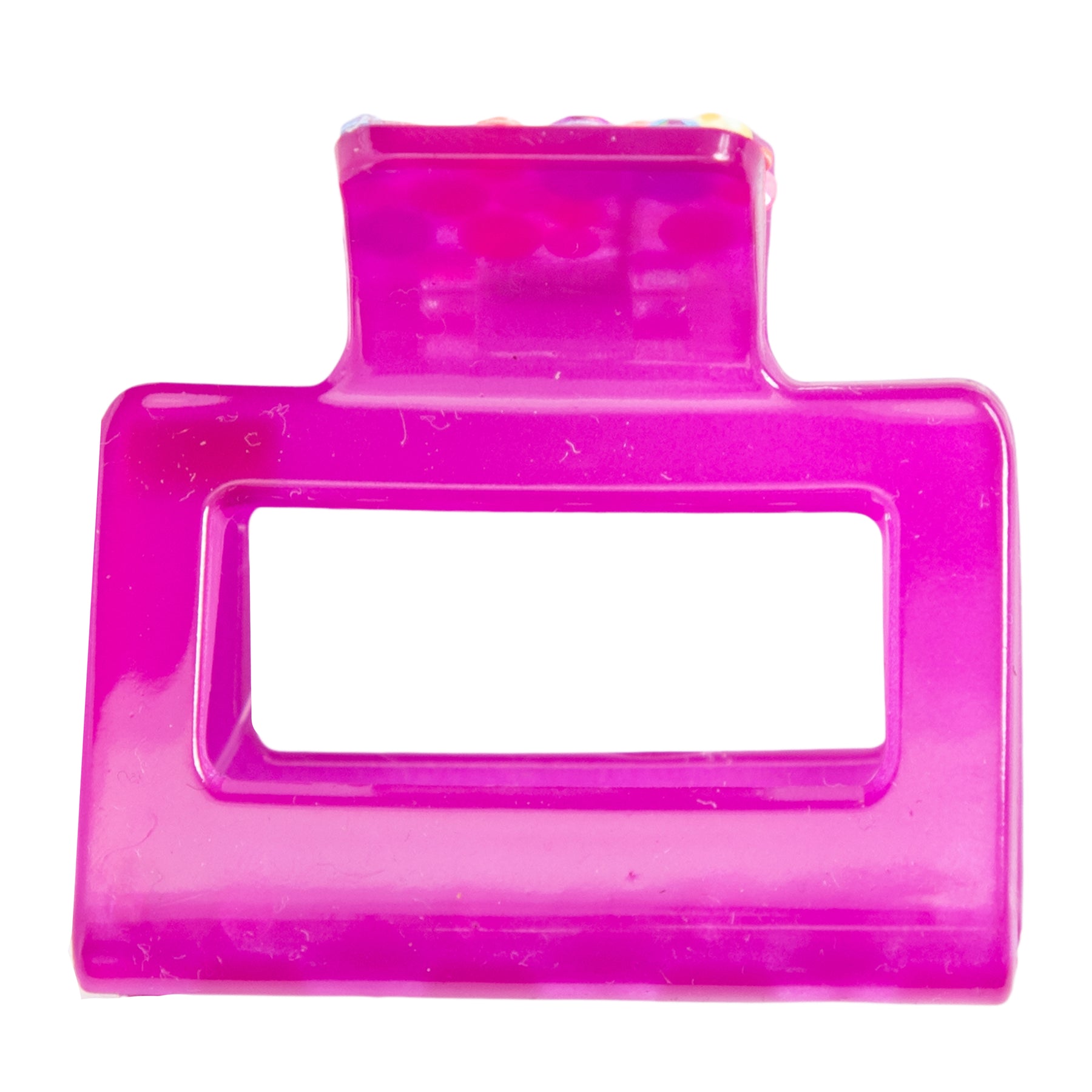 Tonal Neon Rhinestone Claw Clip