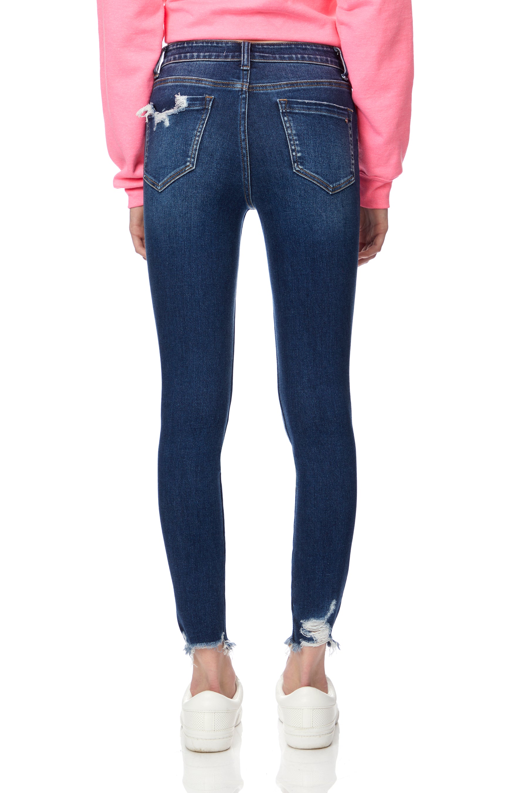 Mid Rise Ankle Skinny