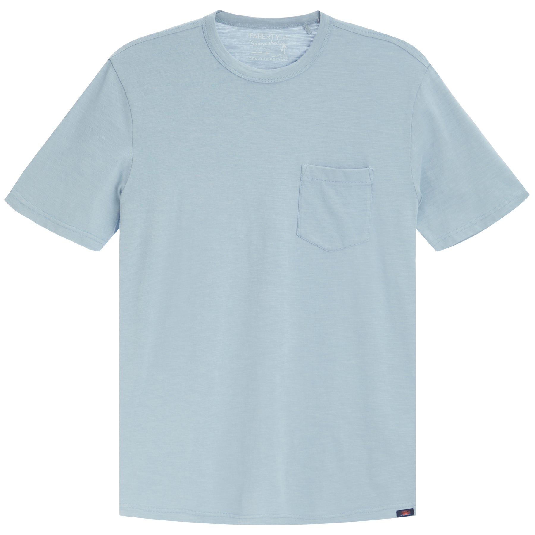 Sunwashed Pocket Tee in Blue Breeze