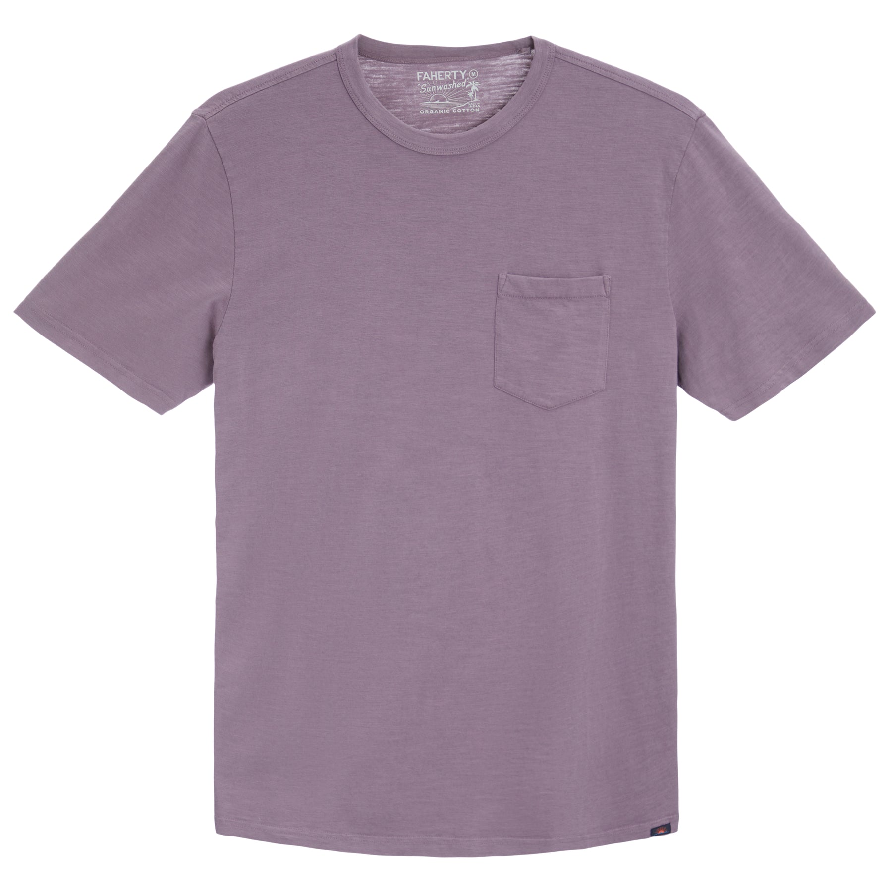 Sunwashed Pocket tee in Washed Violet