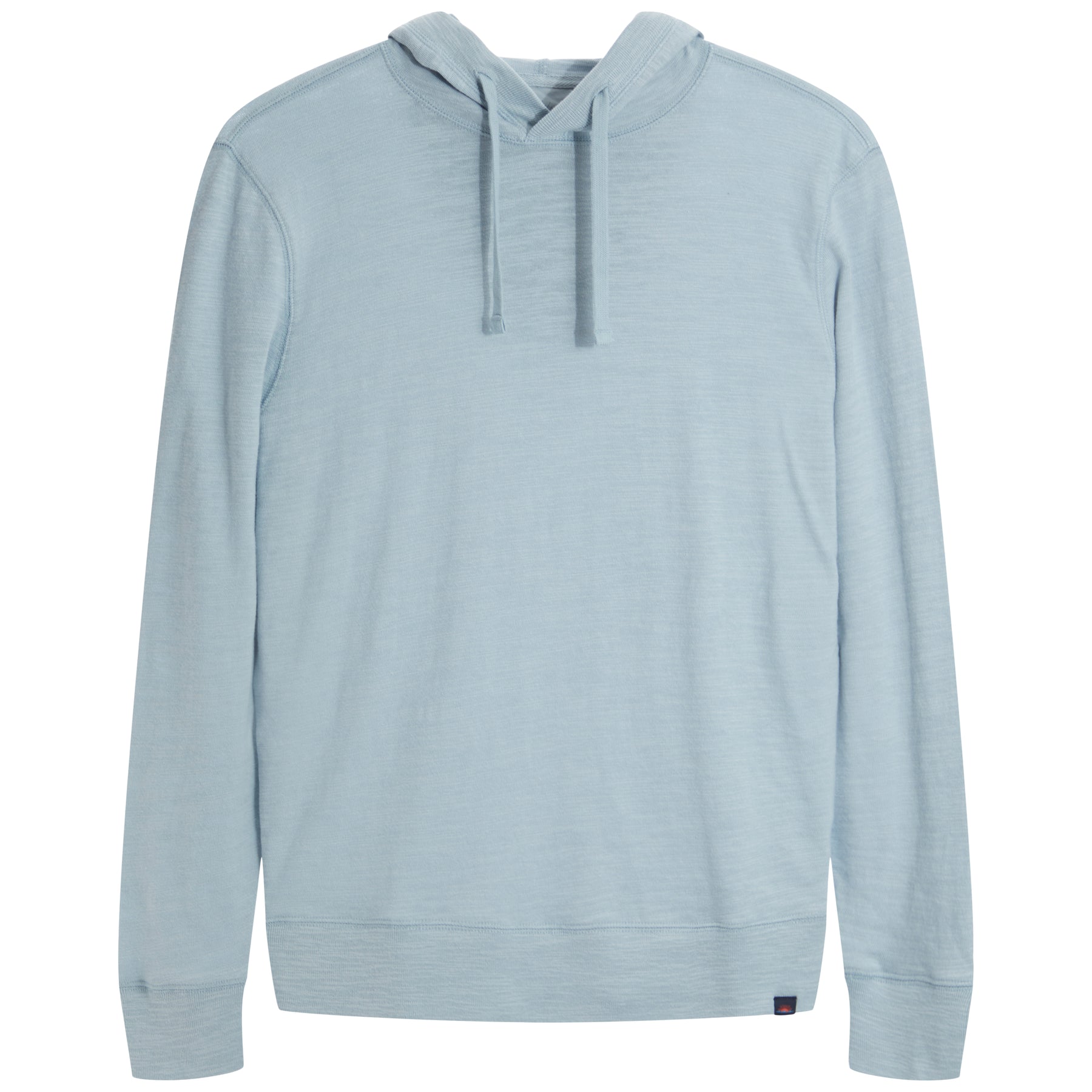 Slub Cotton Hoodie in Blue Breeze