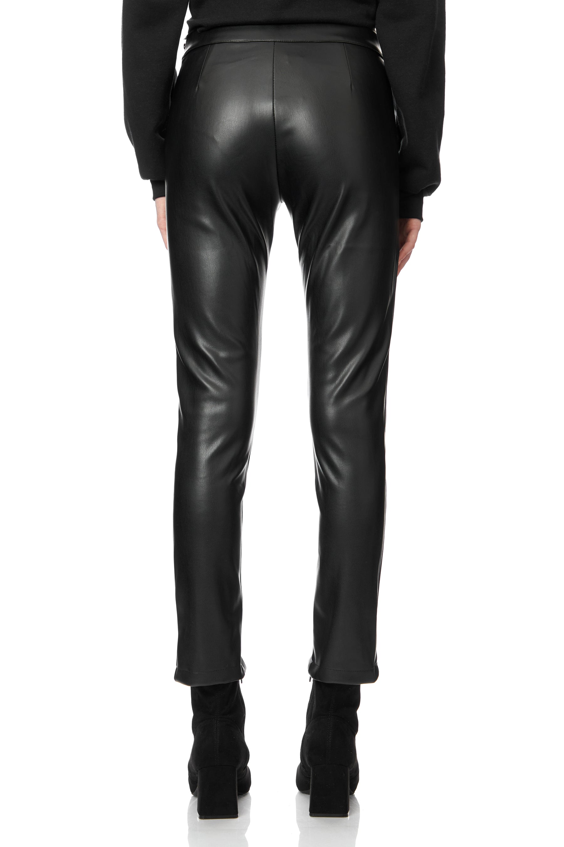 Vegan Pants With Zipper Slit