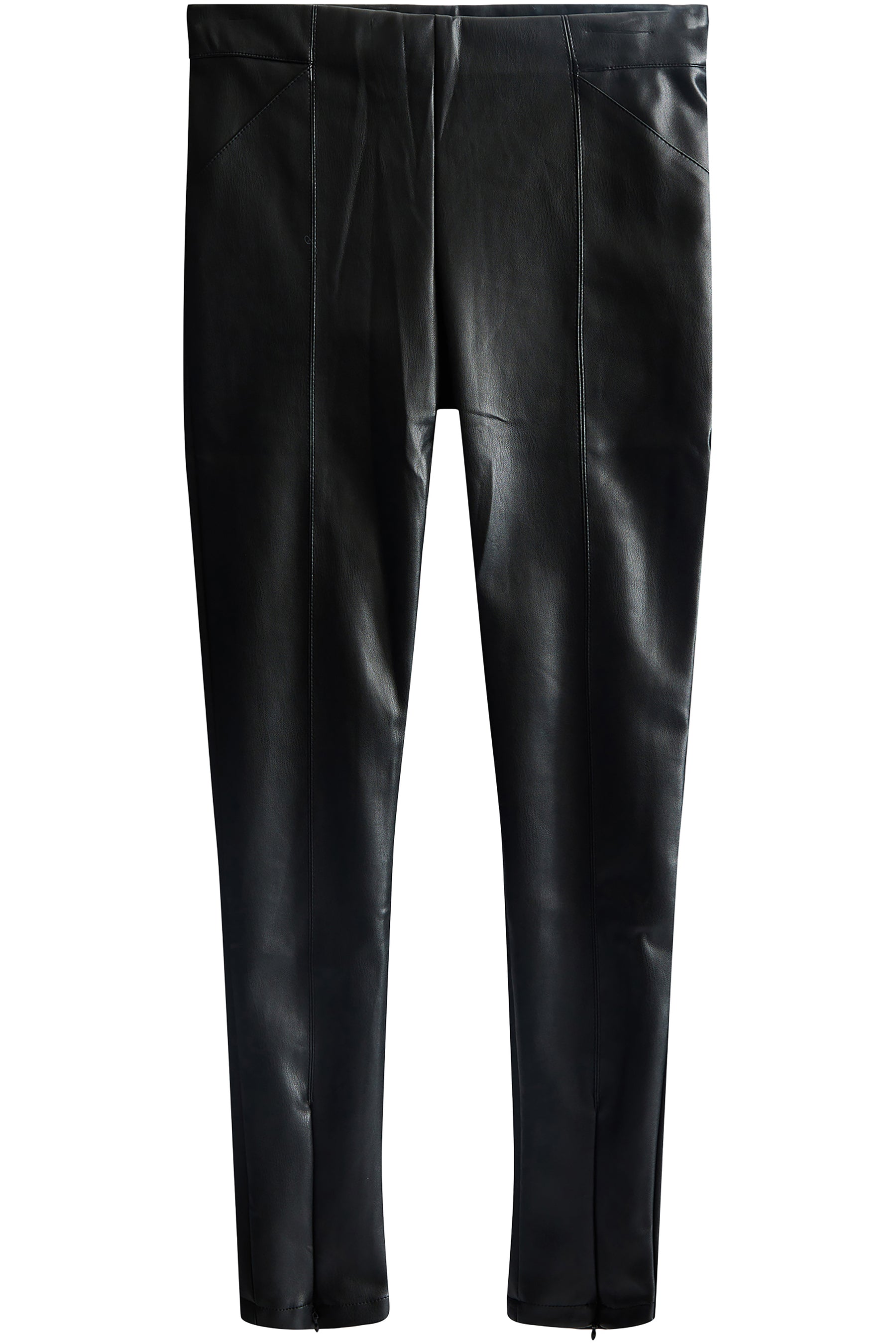 Vegan Pants With Zipper Slit