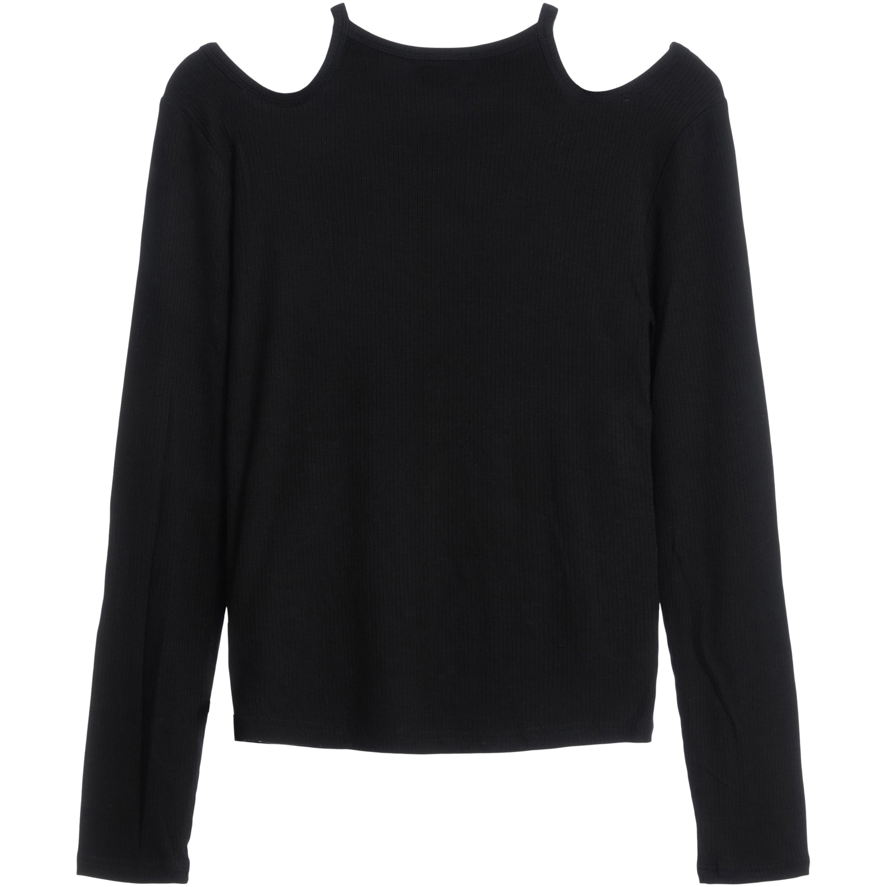 Knitted Long Sleeve Cutout Top