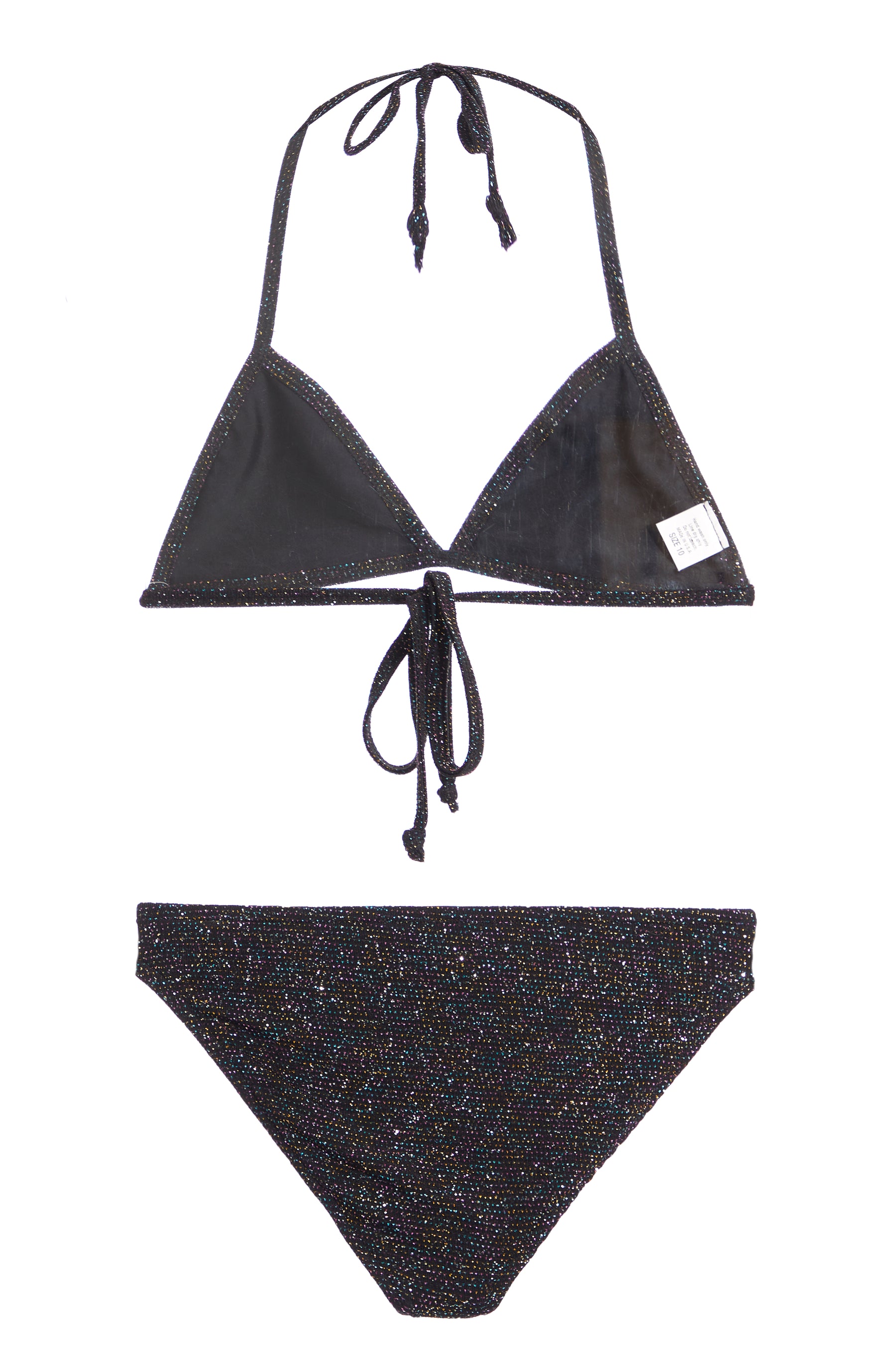 Multi Sparkle Triangle Bikini